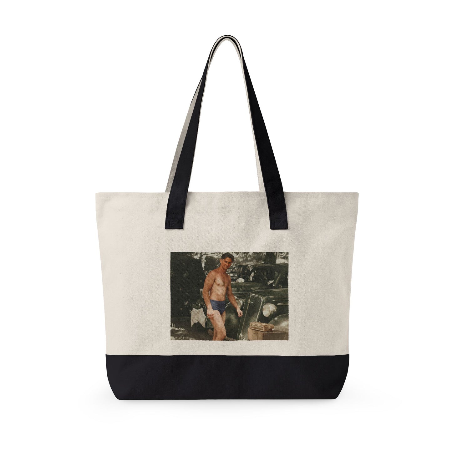 Beach Day Zippered Canvas Tote | nager 032
