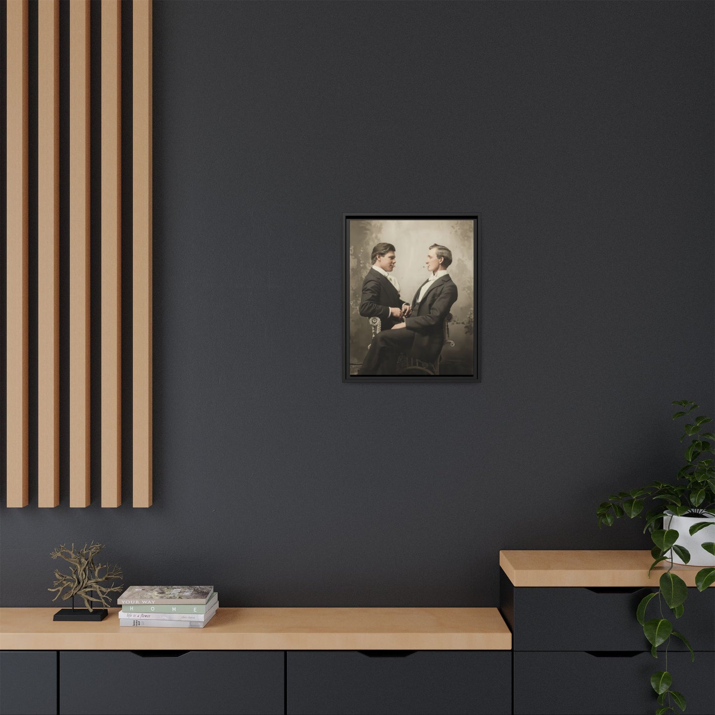 paire 106 | Framed Vintage Photo - Matte Canvas