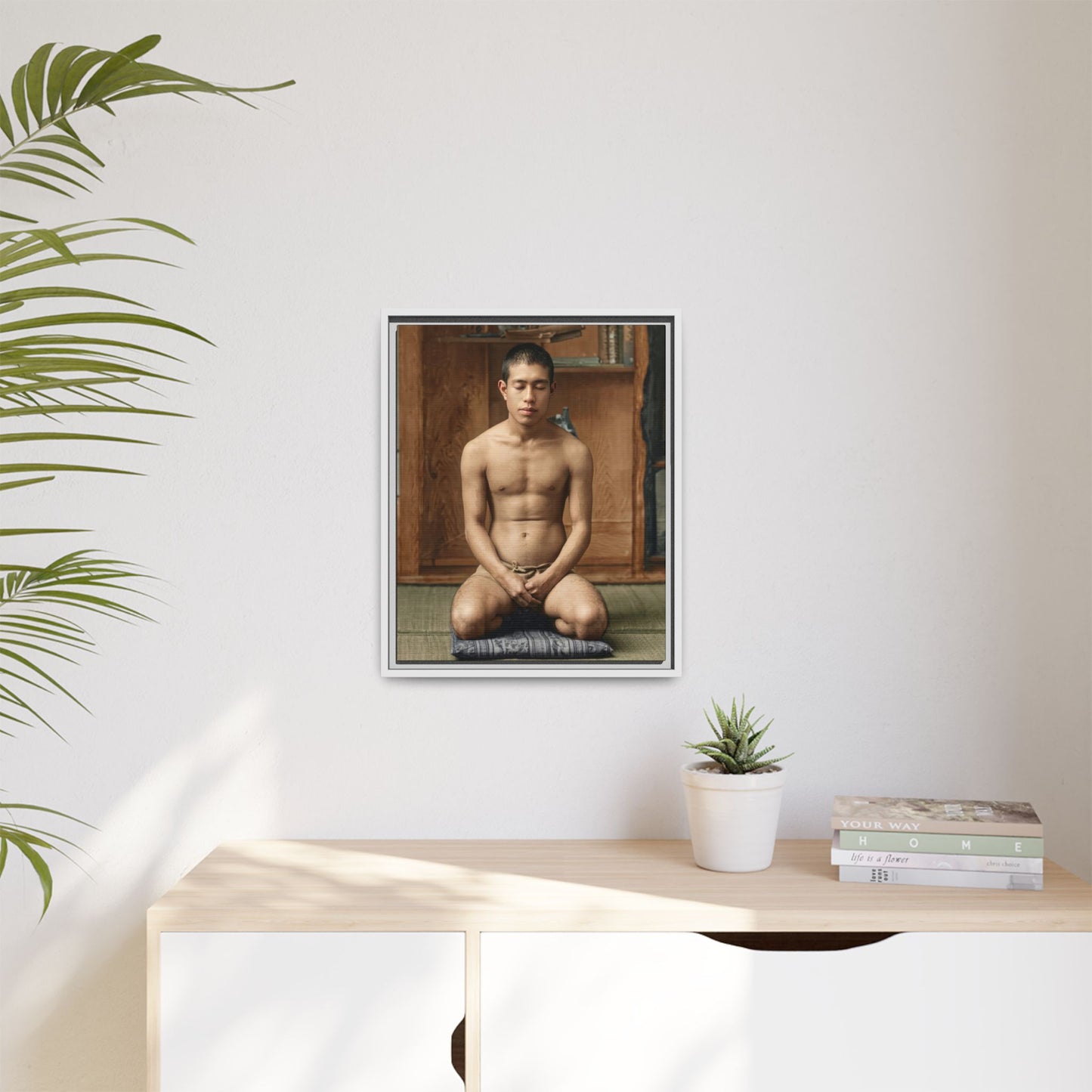 celibataire 025 | Framed Vintage Photo - Matte Canvas