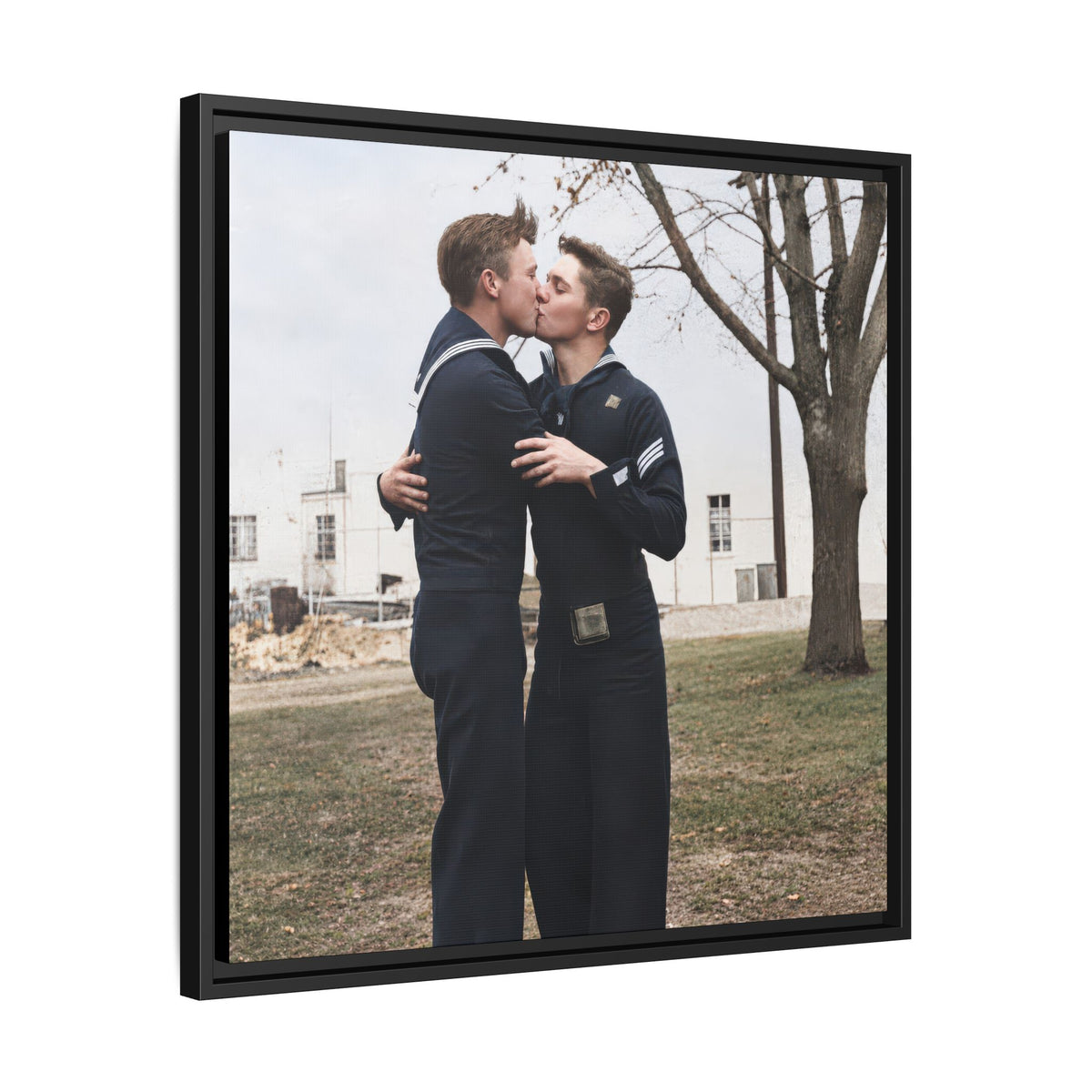 paire 034 | Framed Vintage Photo - Matte Canvas