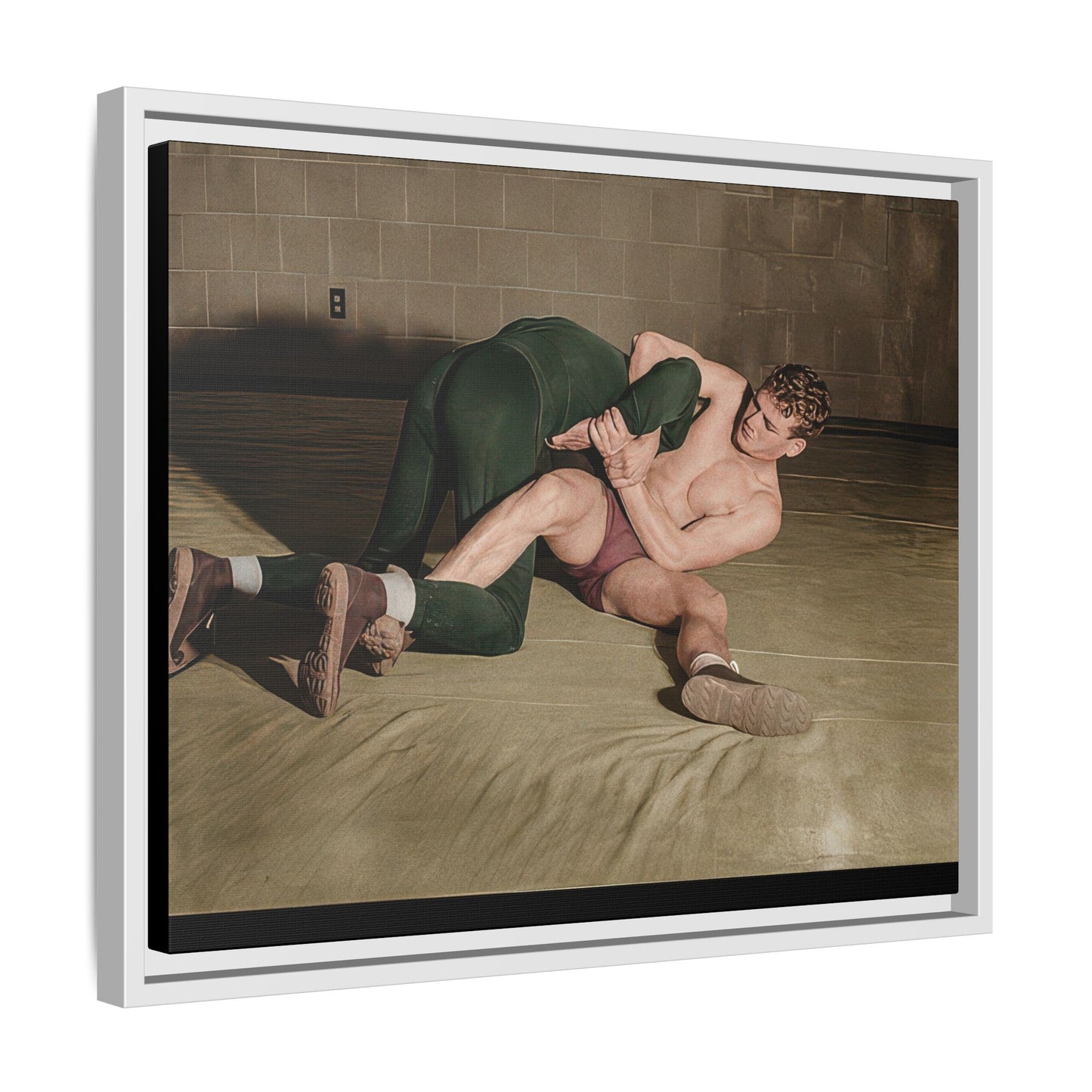 athlétisme 032 | Framed Vintage Photo - Matte Canvas