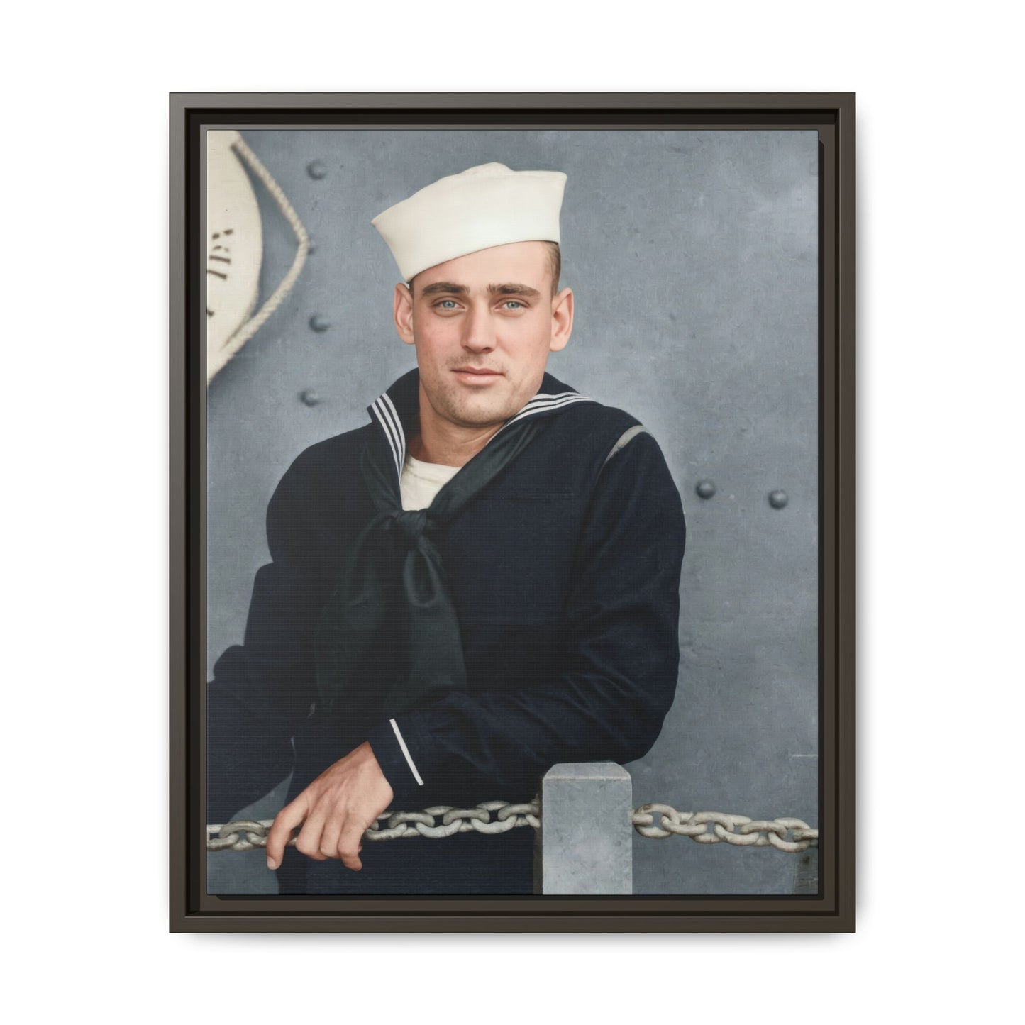 celibataire 023 | Framed Vintage Photo - Matte Canvas