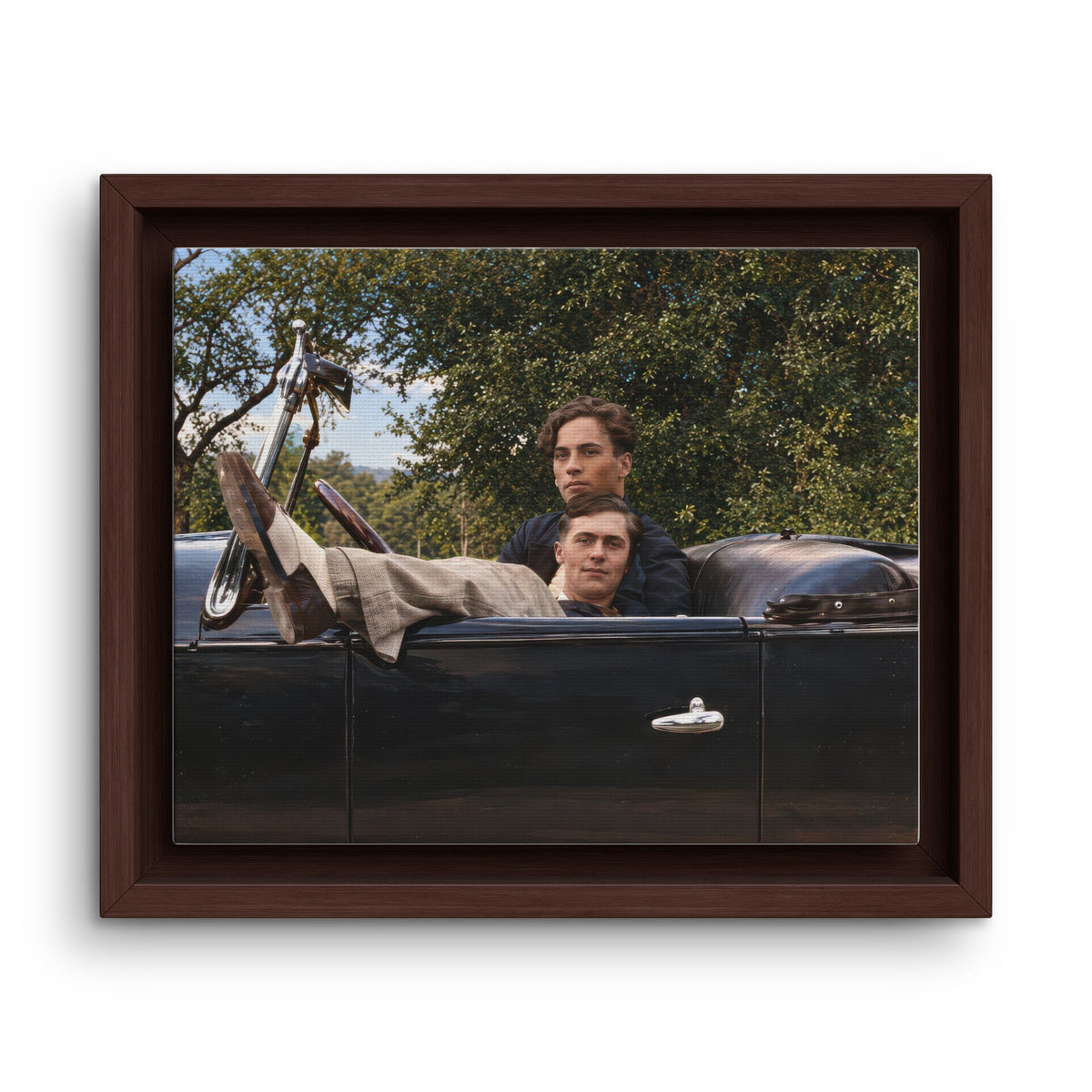 paire 164 | Framed Vintage Photo - Matte Canvas
