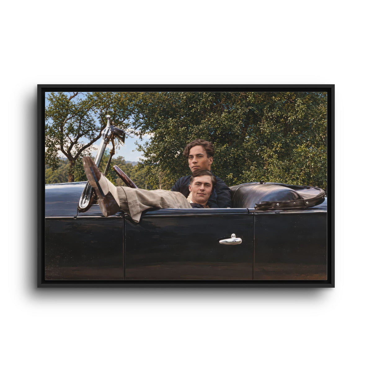 paire 164 | Framed Vintage Photo - Matte Canvas