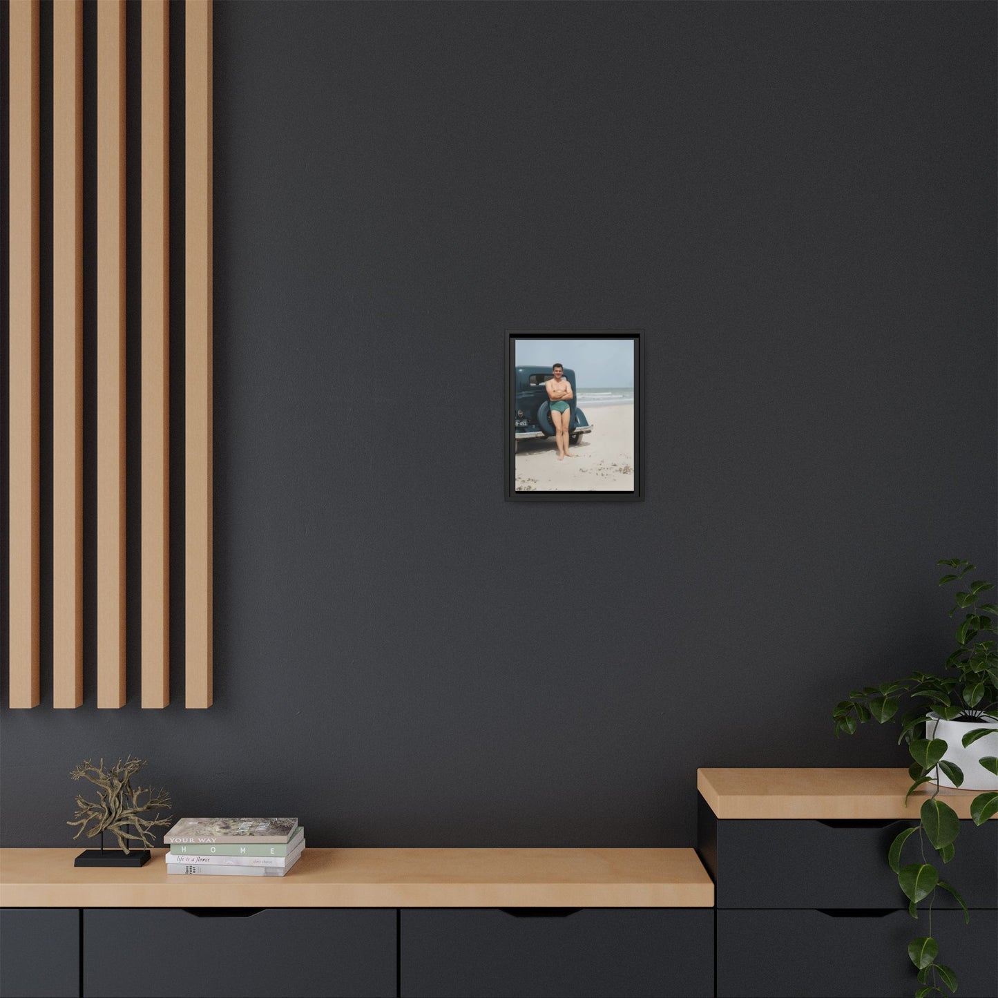 nager 046 | Framed Vintage Photo - Matte Canvas