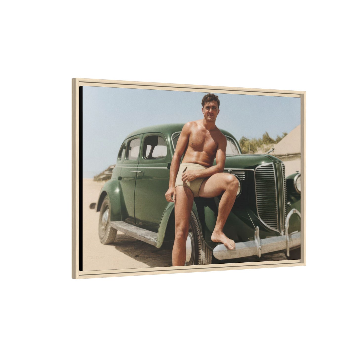 nager 022 | Framed Vintage Photo - Matte Canvas