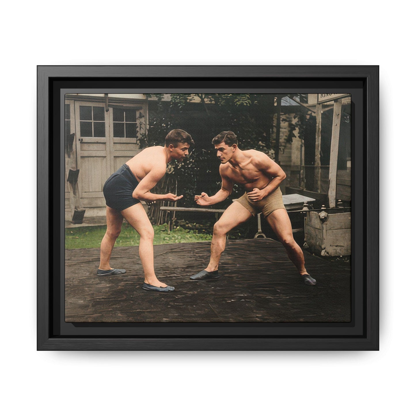 athlétisme 033 | Framed Vintage Photo - Matte Canvas