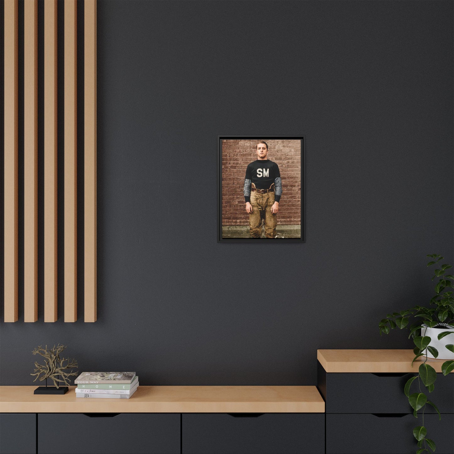athlétisme 040 | Framed Vintage Photo - Matte Canvas