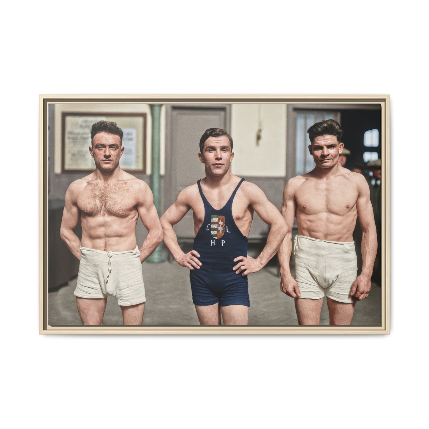 athlétisme 043 | Framed Vintage Photo - Matte Canvas