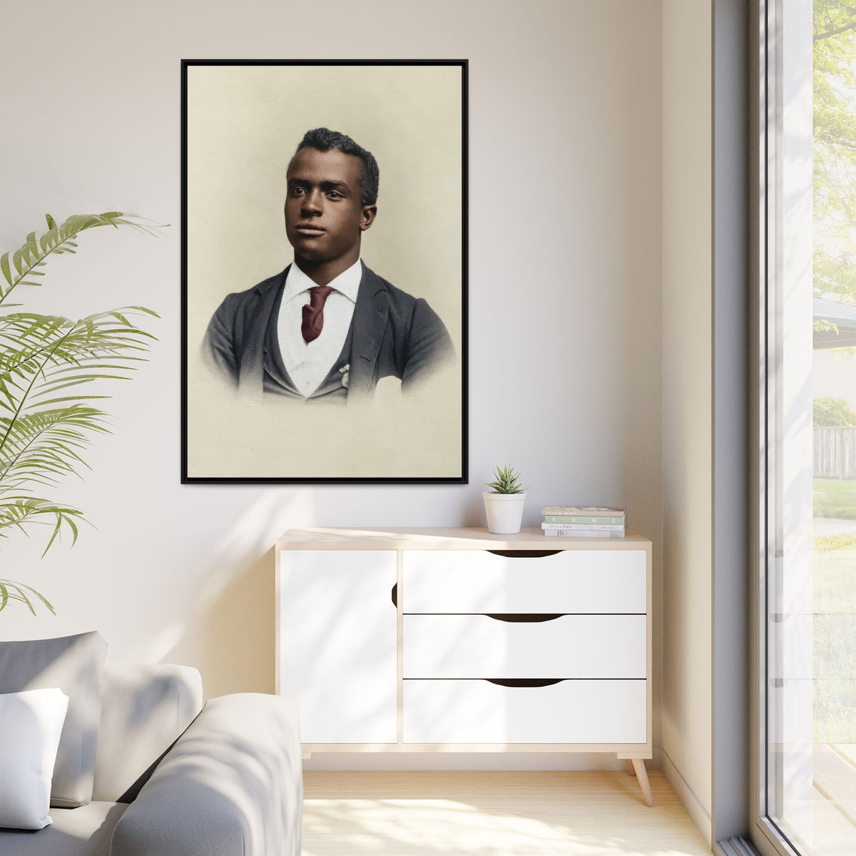 celibataire 027 | Framed Vintage Photo - Matte Canvas