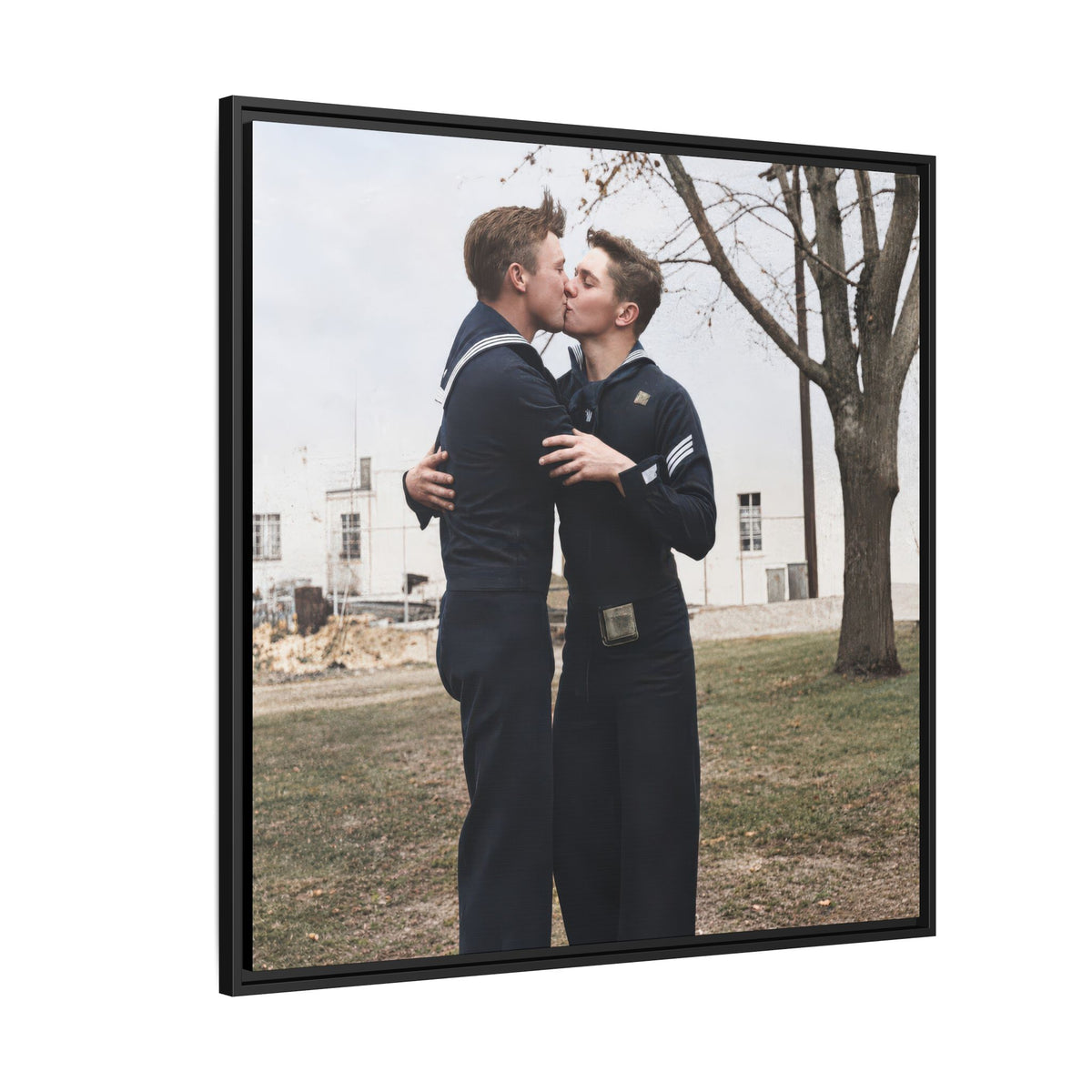 paire 034 | Framed Vintage Photo - Matte Canvas