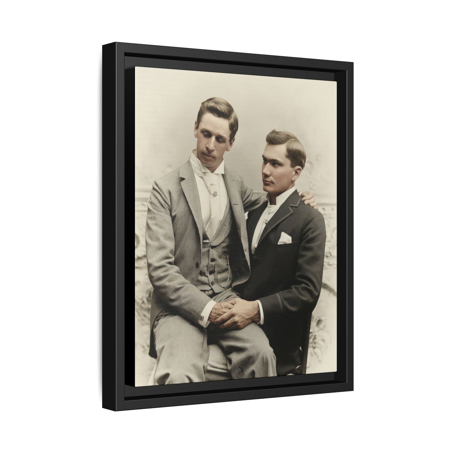 paire 063 | Framed Vintage Photo - Matte Canvas
