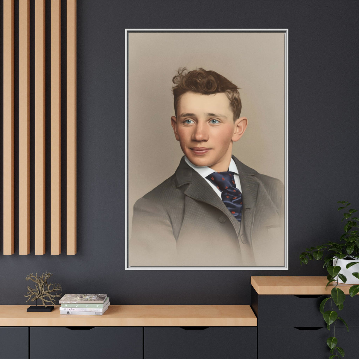 celibataire 038 | Framed Vintage Photo - Matte Canvas
