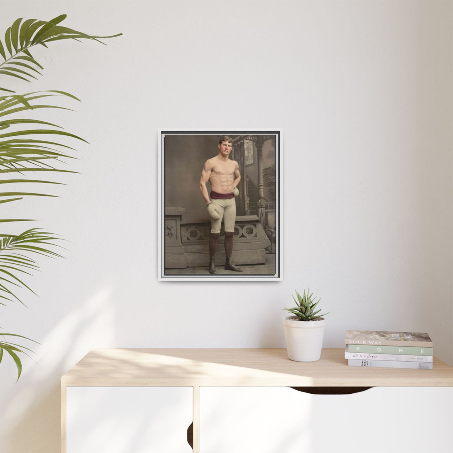 athlétisme 008 | Framed Vintage Photo - Matte Canvas