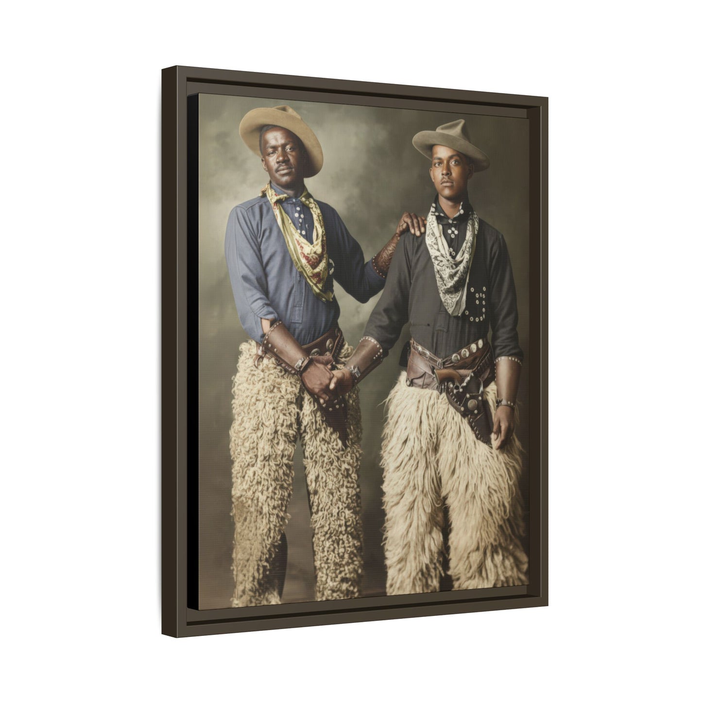paire 028 | Framed Vintage Photo - Matte Canvas