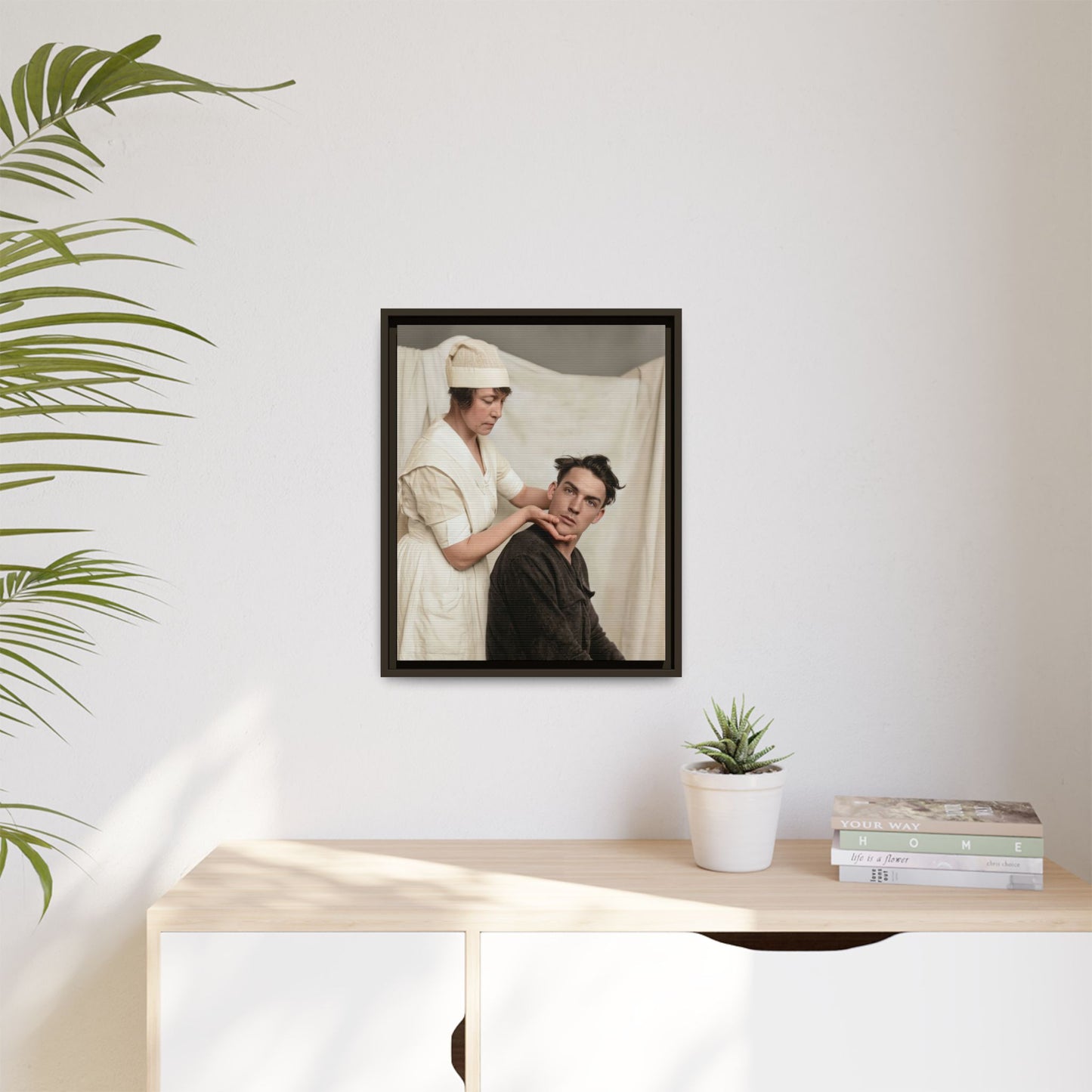 celibataire 021 | Framed Vintage Photo - Matte Canvas