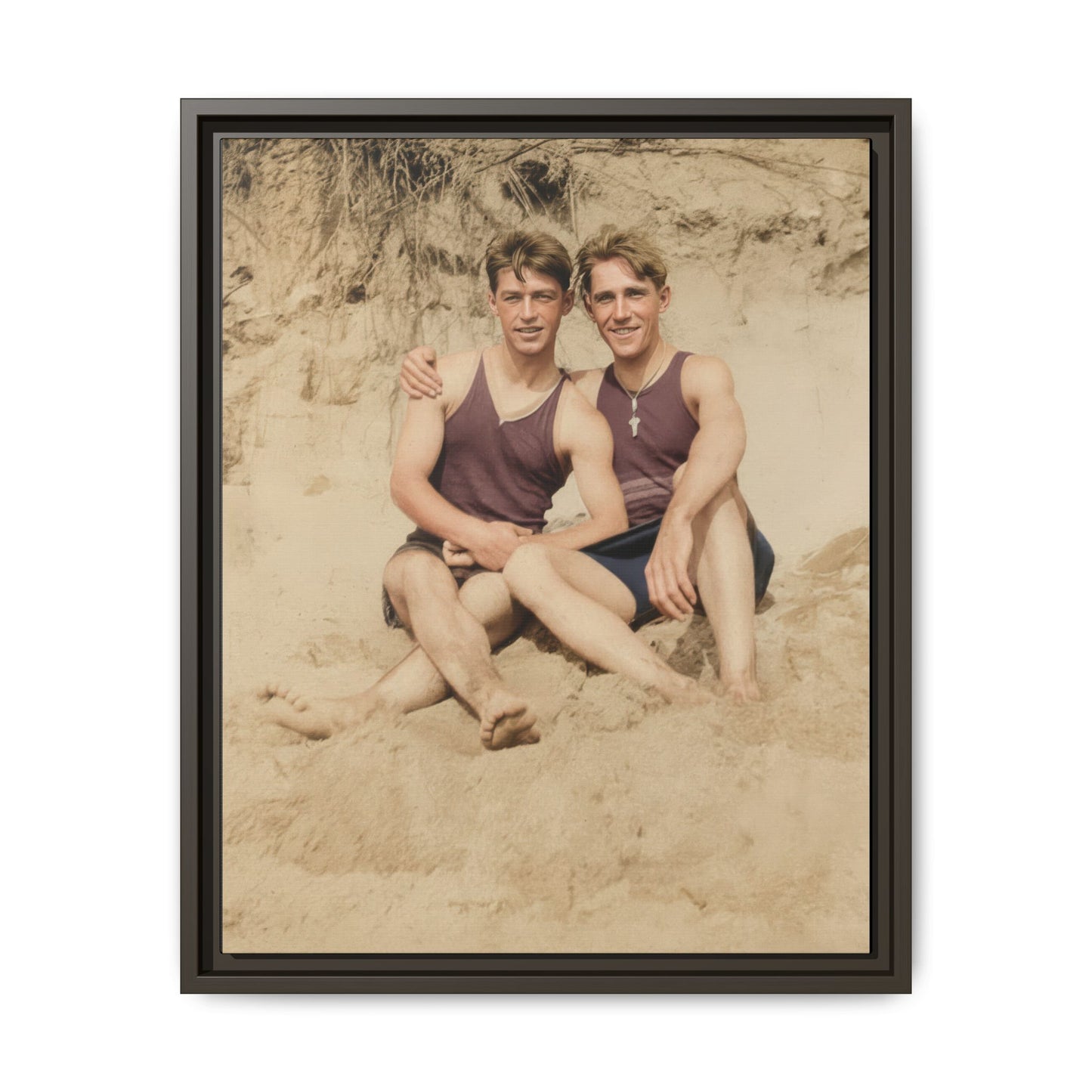 nager 002 | Framed Vintage Photo - Matte Canvas