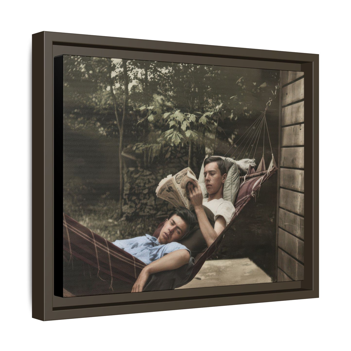paire 094 | Framed Vintage Photo - Matte Canvas
