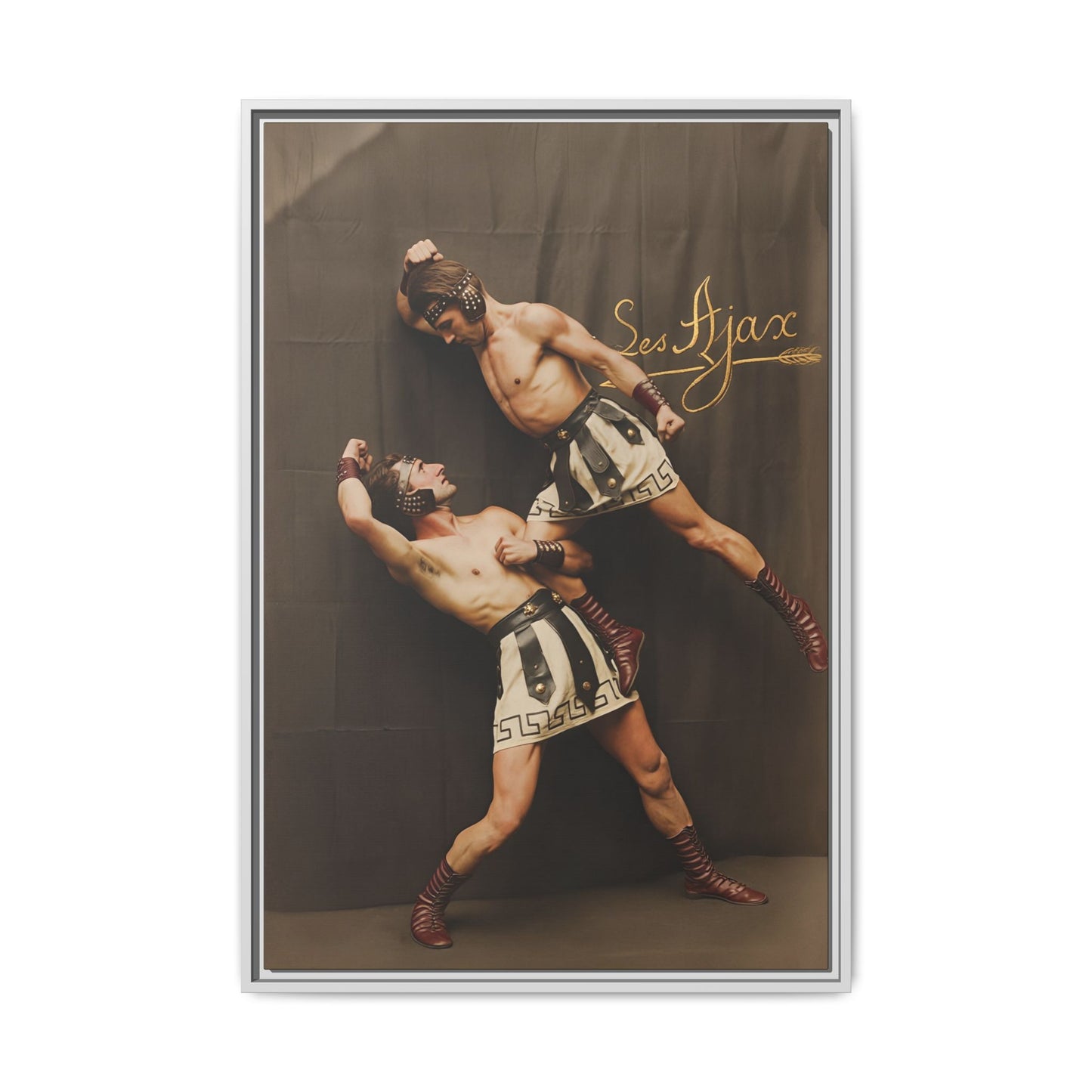 athlétisme 015 | Framed Vintage Photo - Matte Canvas