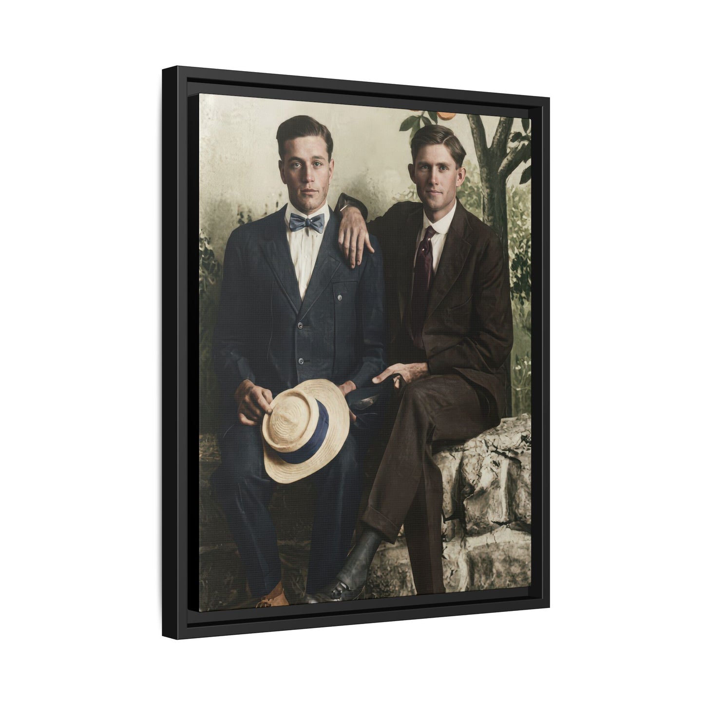 paire 062 | Framed Vintage Photo - Matte Canvas