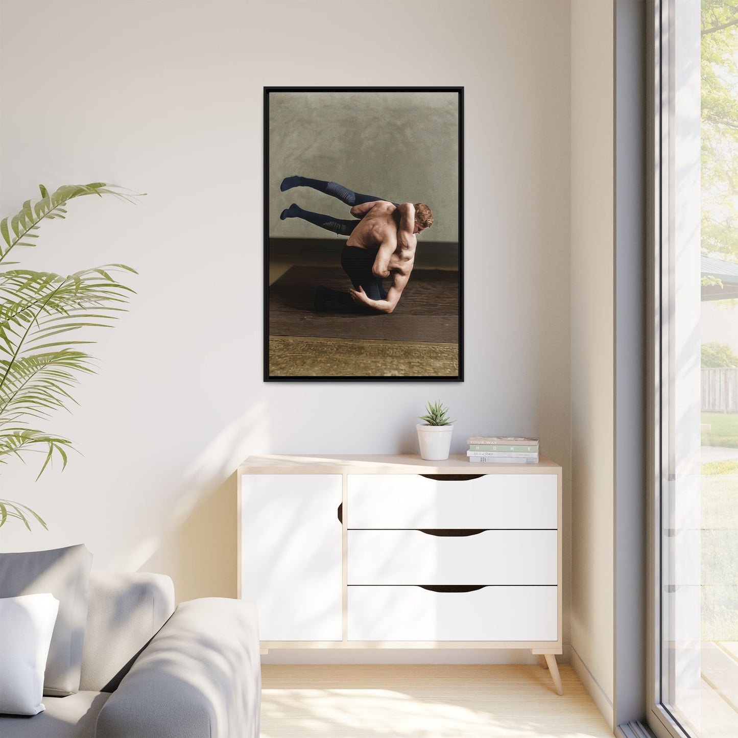athlétisme 026 | Framed Vintage Photo - Matte Canvas