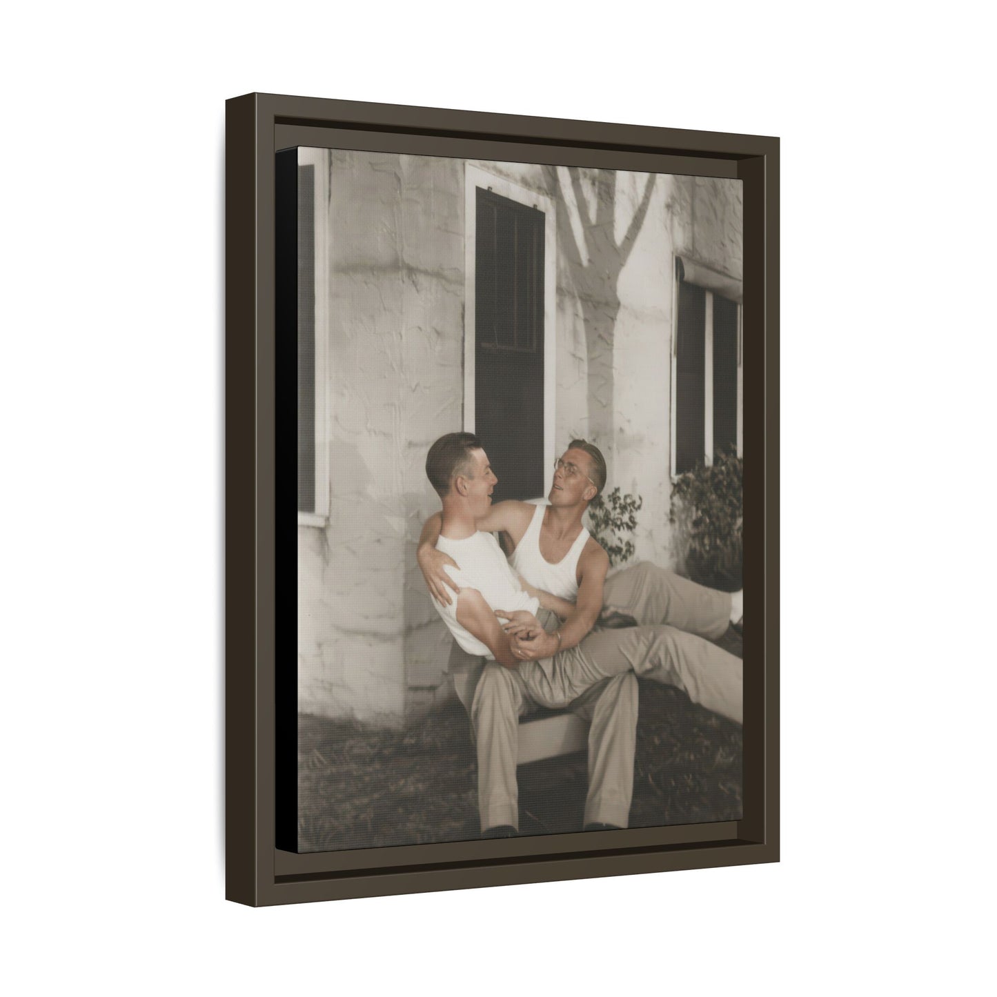 paire 080 | Framed Vintage Photo - Matte Canvas