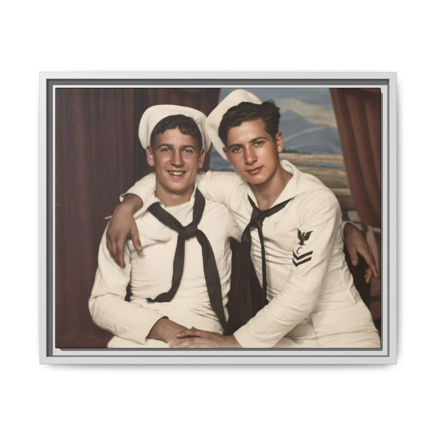 paire 050 | Framed Vintage Photo - Matte Canvas