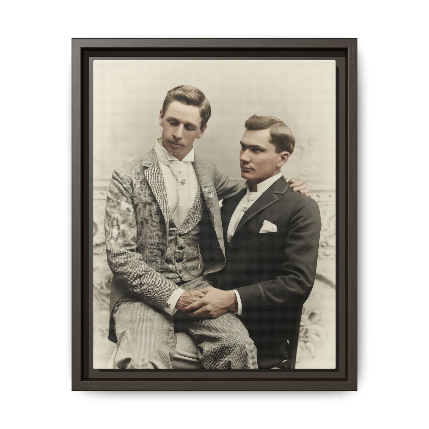 paire 063 | Framed Vintage Photo - Matte Canvas