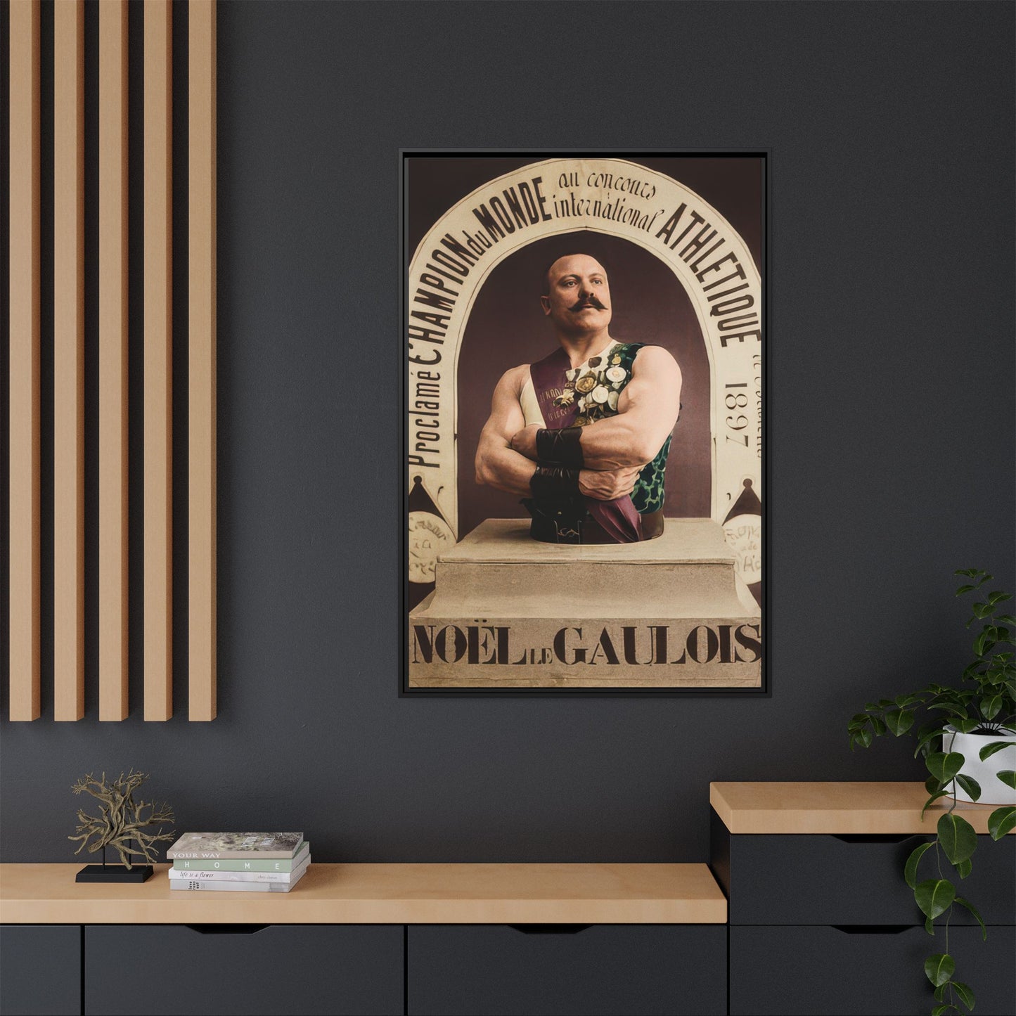 athlétisme 045 | Framed Vintage Photo - Matte Canvas