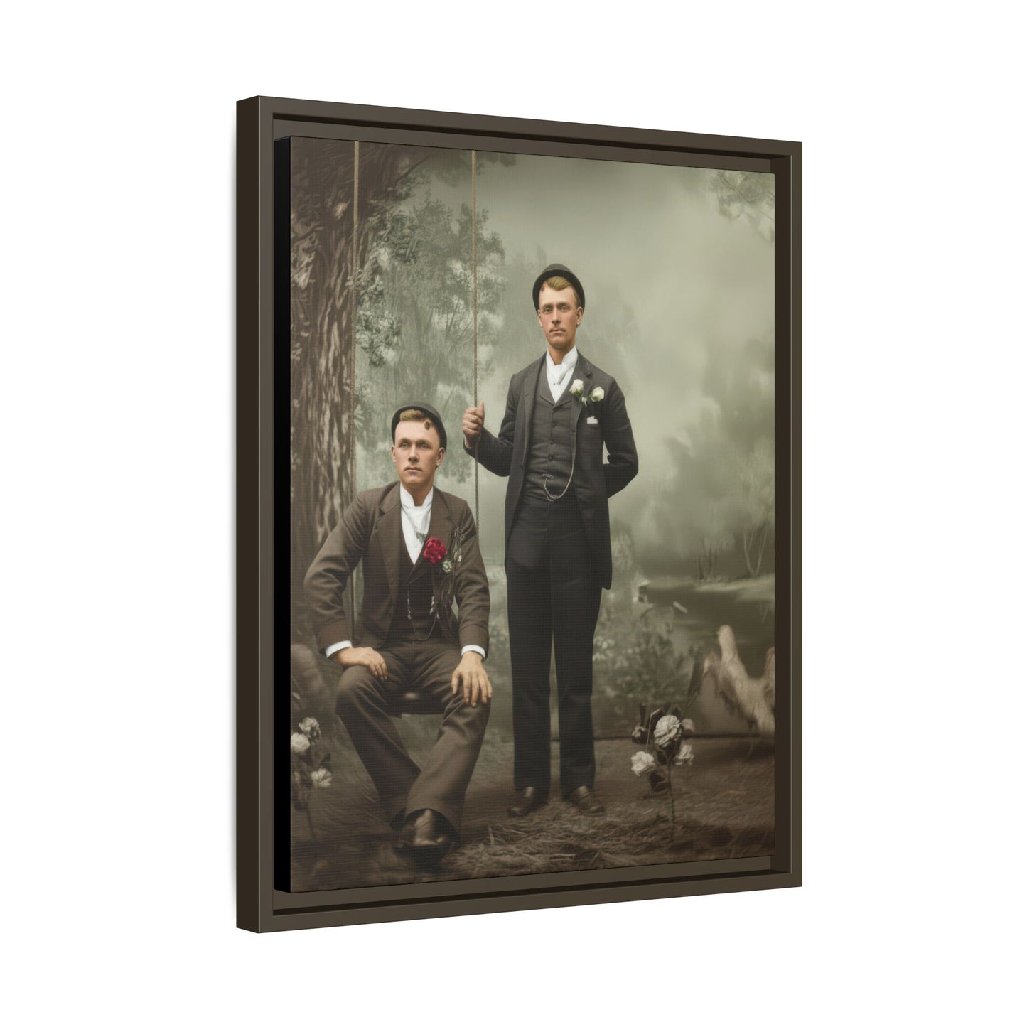 paire 008 | Framed Vintage Photo - Matte Canvas