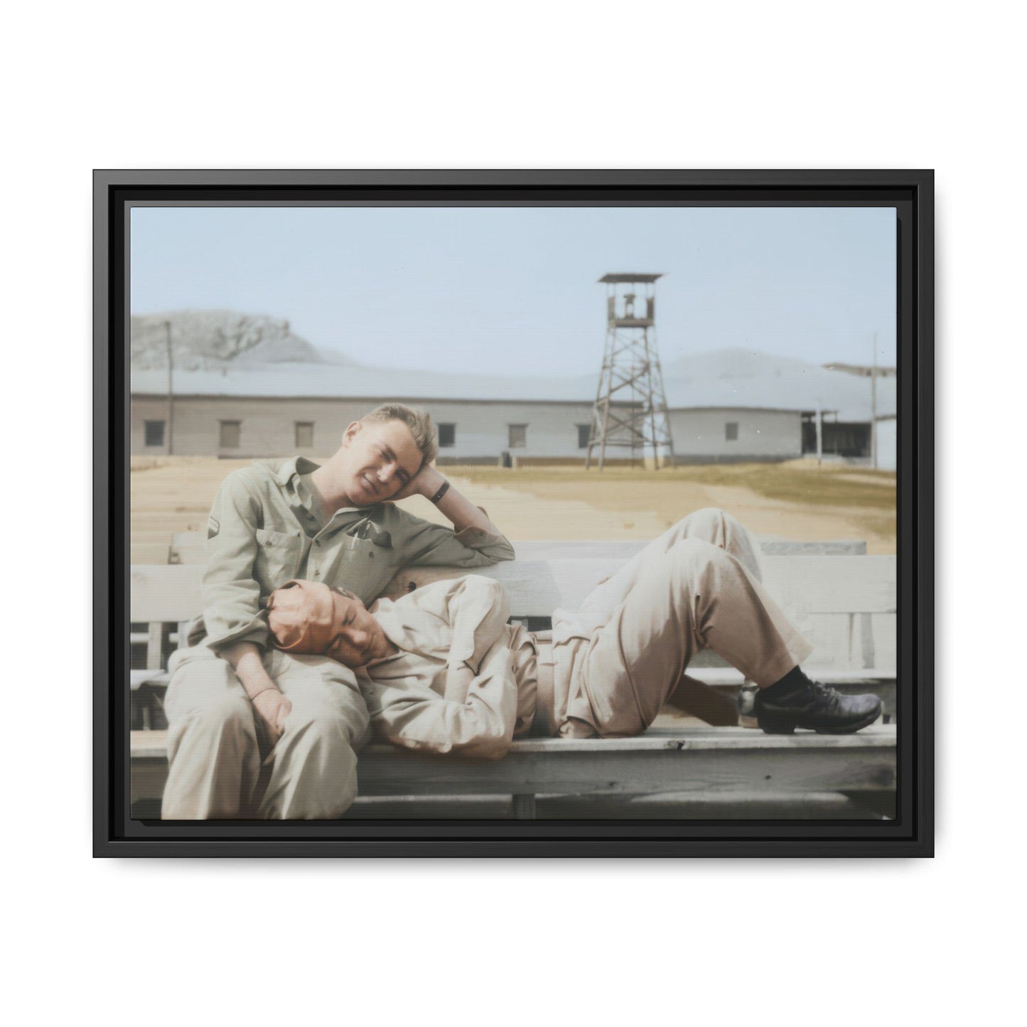 paire 096 | Framed Vintage Photo - Matte Canvas
