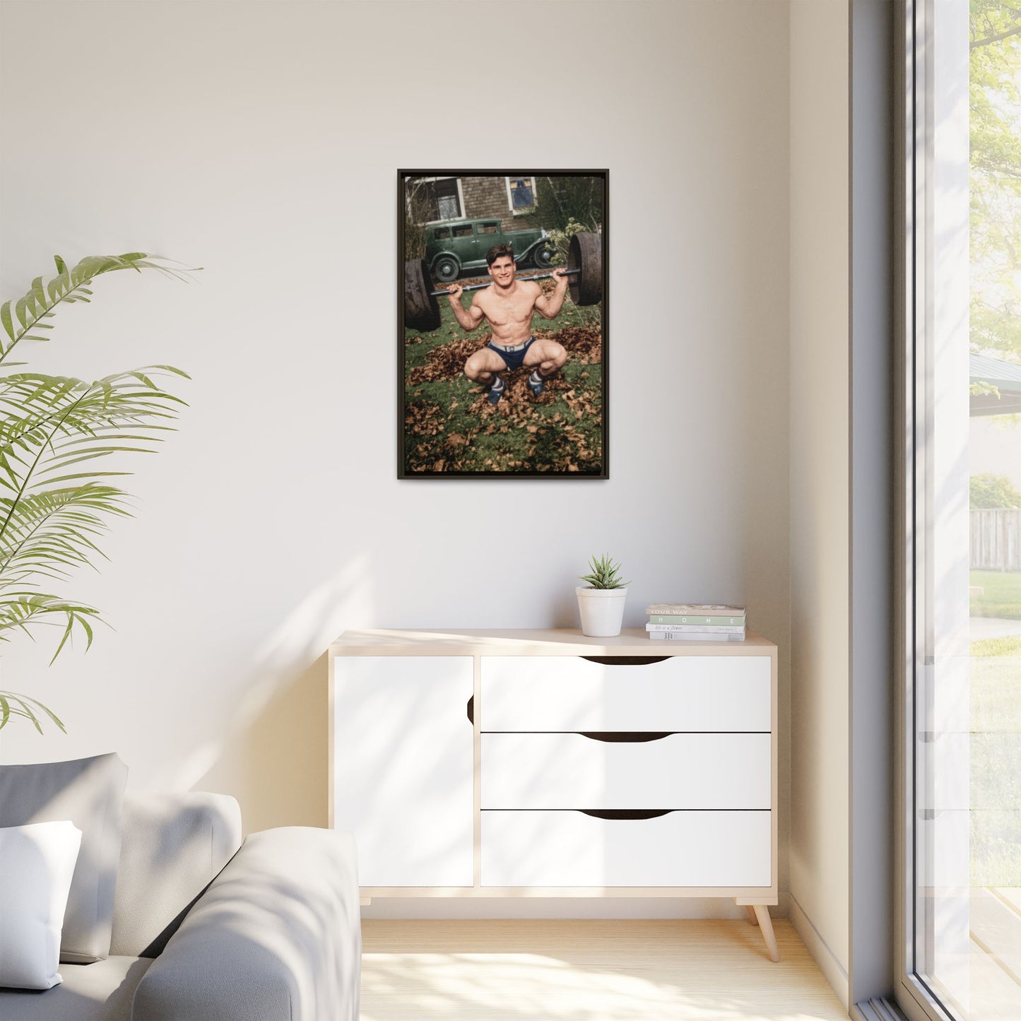 athlétisme 051 | Framed Vintage Photo - Matte Canvas