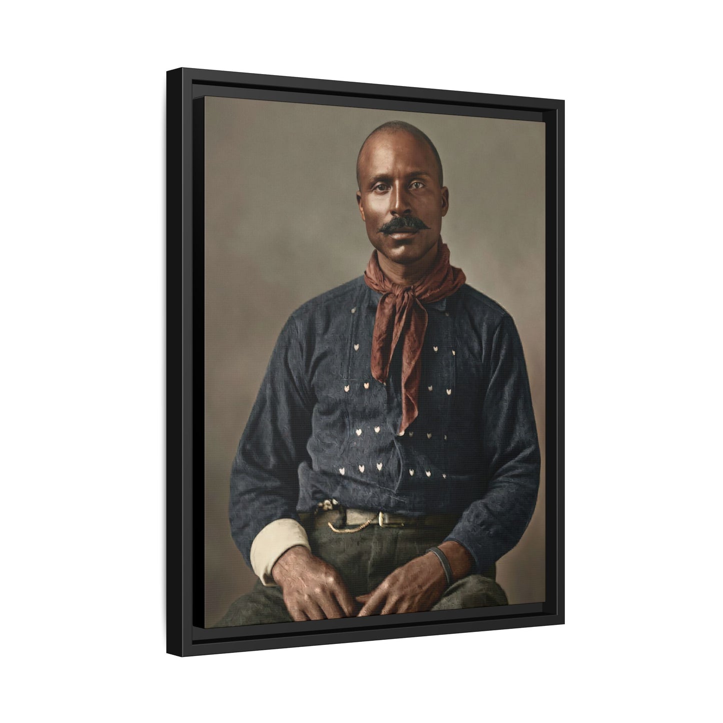 celibataire 017 | Framed Vintage Photo - Matte Canvas