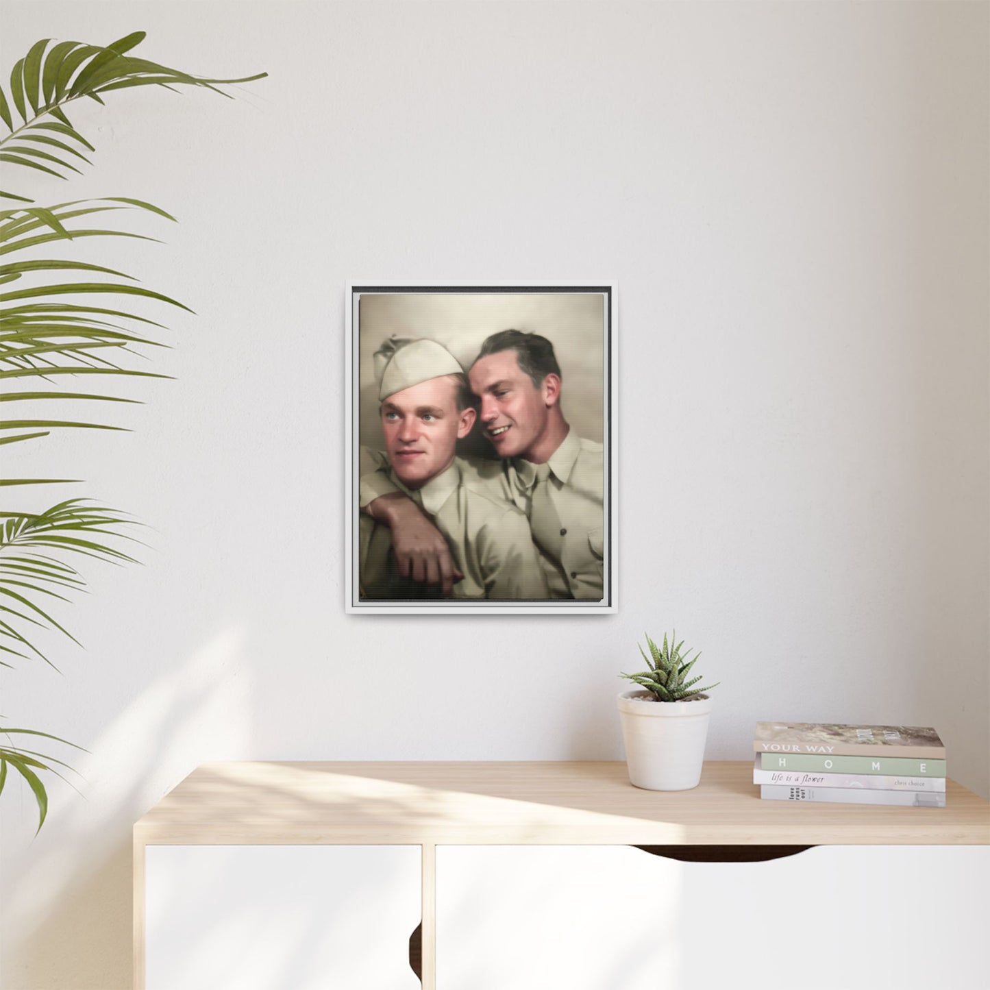 paire 049 | Framed Vintage Photo - Matte Canvas
