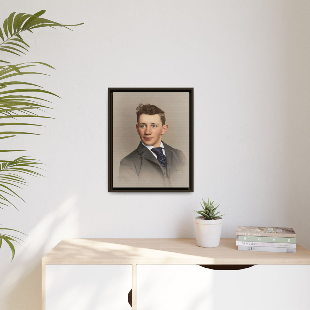 celibataire 038 | Framed Vintage Photo - Matte Canvas