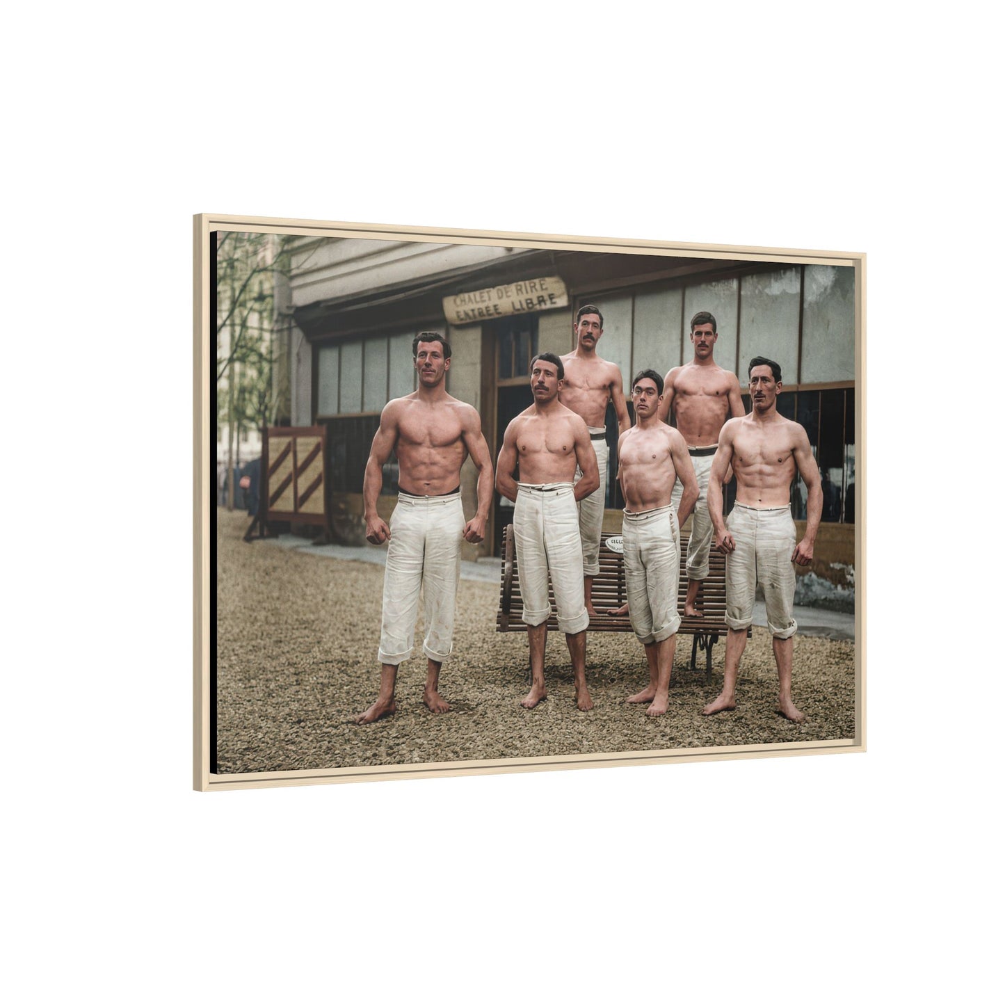 athlétisme 044| Framed Vintage Photo - Matte Canvas