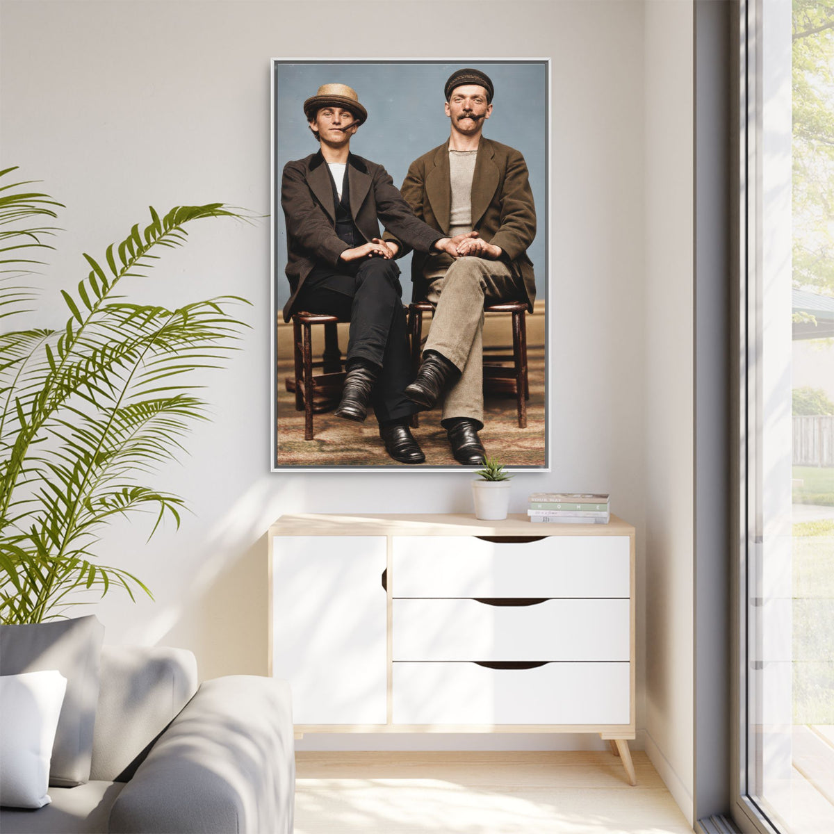 paire 170 | Framed Vintage Photo - Matte Canvas