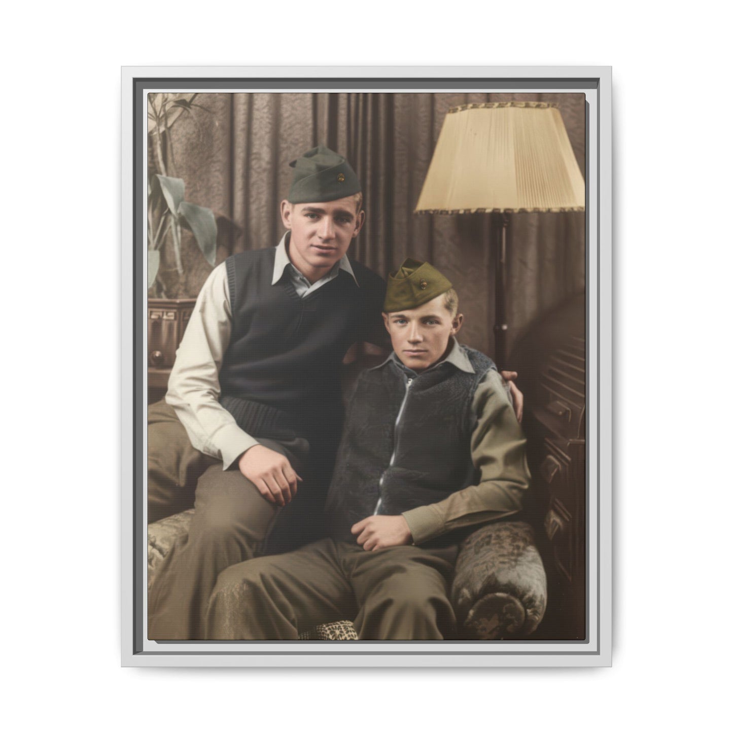 paire 071 | Framed Vintage Photo - Matte Canvas