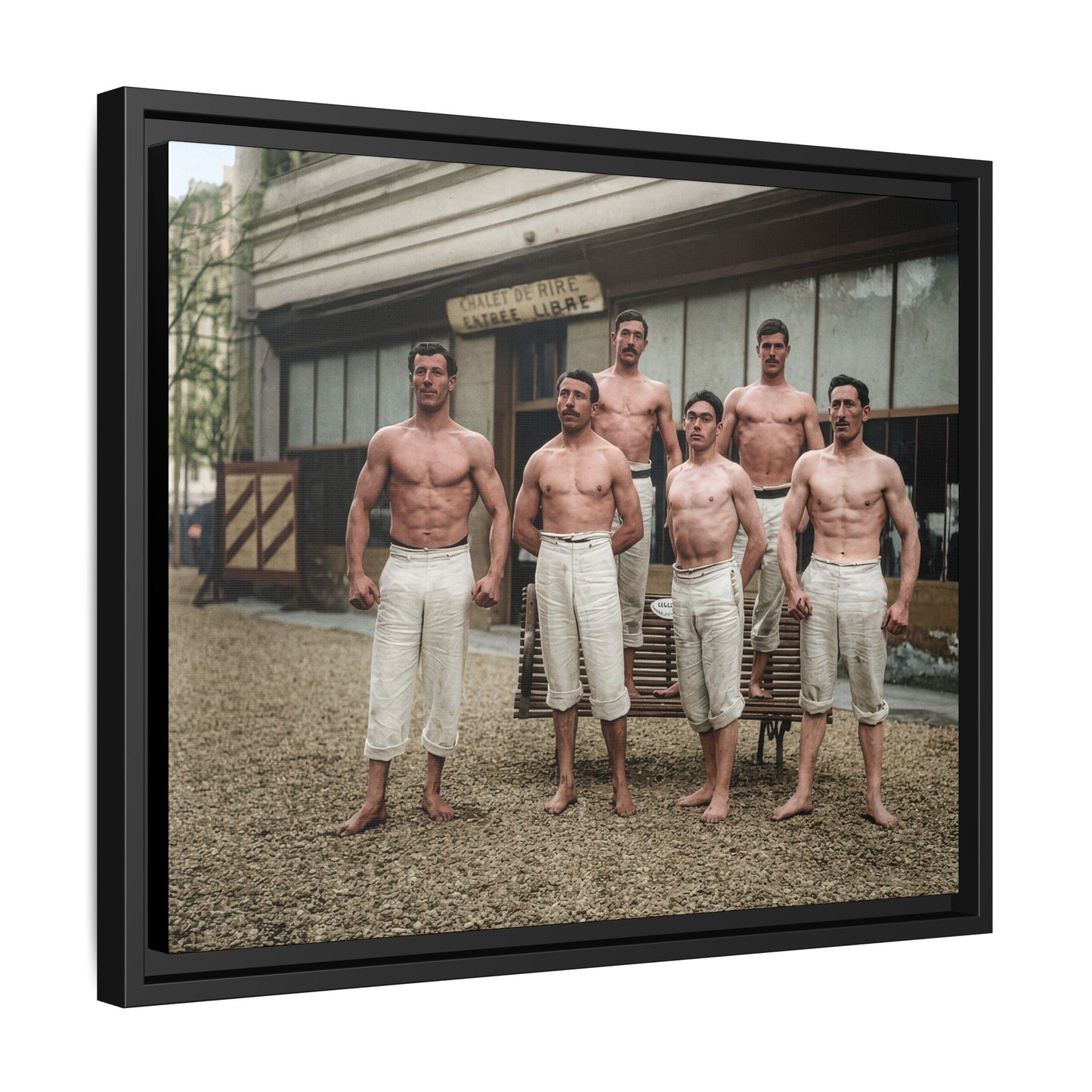 athlétisme 044| Framed Vintage Photo - Matte Canvas