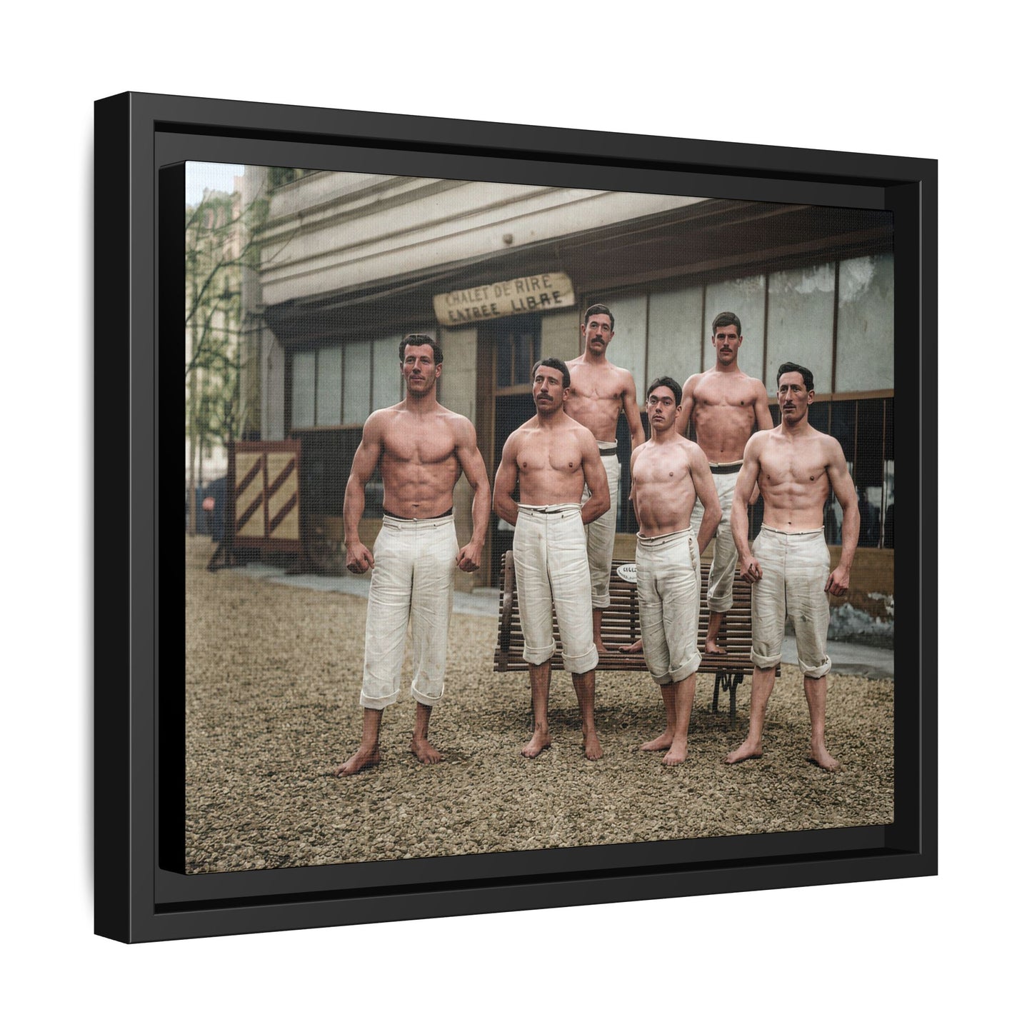 athlétisme 044| Framed Vintage Photo - Matte Canvas