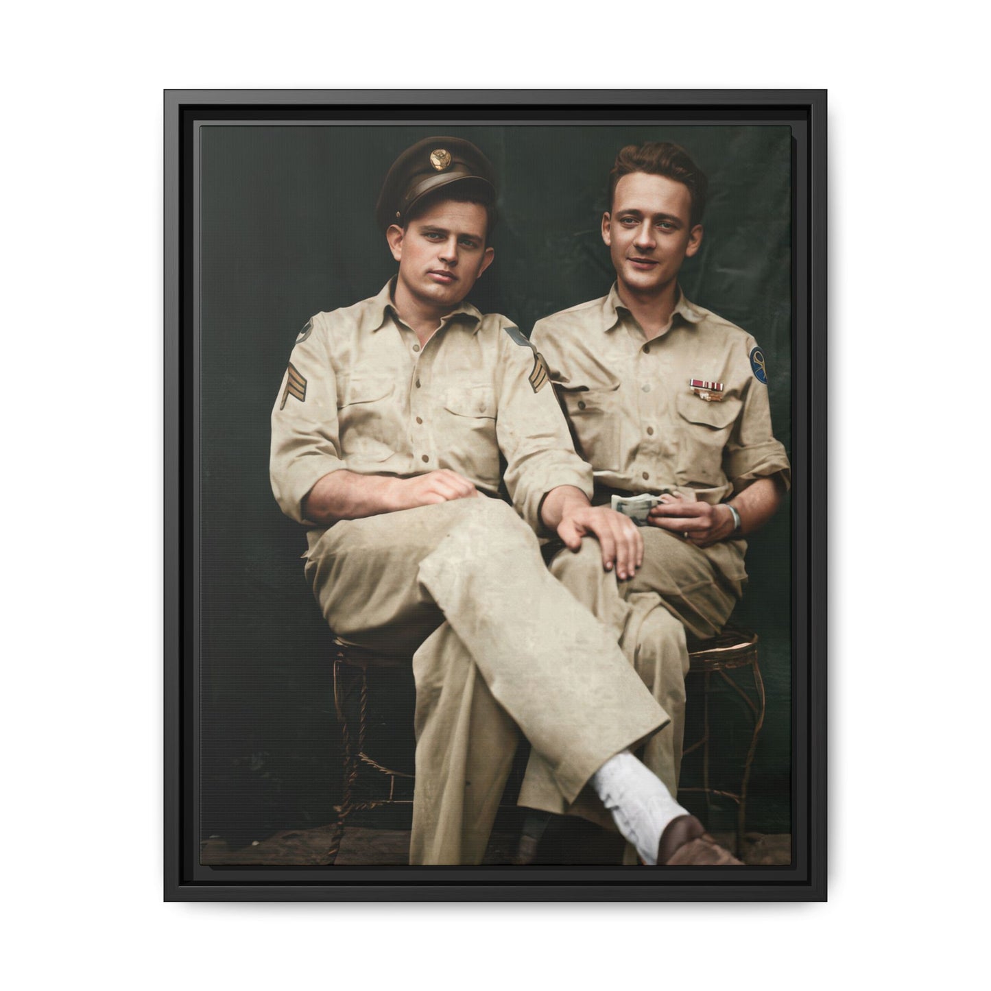 paire 135 | Framed Vintage Photo - Matte Canvas