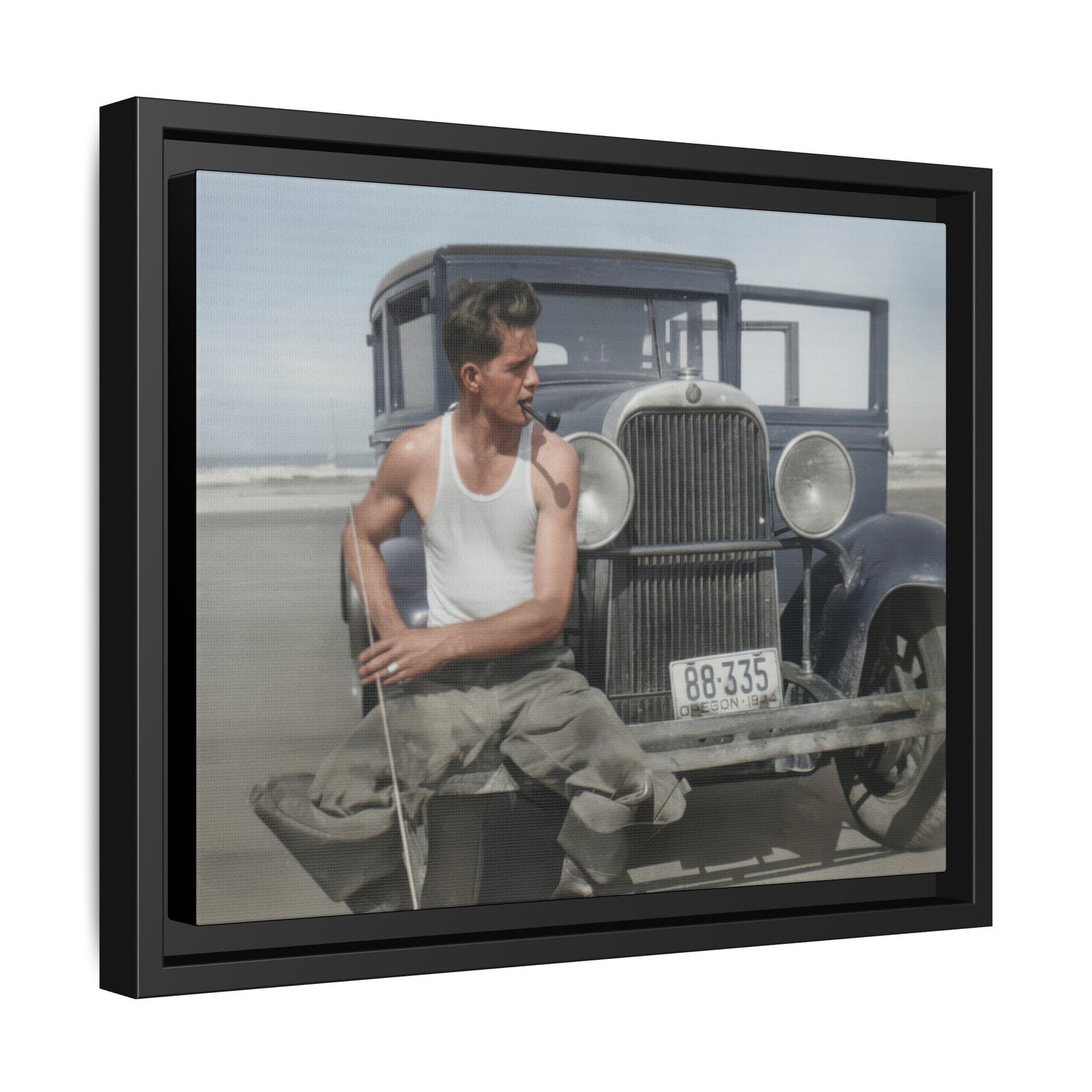 celibataire 008 | Framed Vintage Photo - Matte Canvas