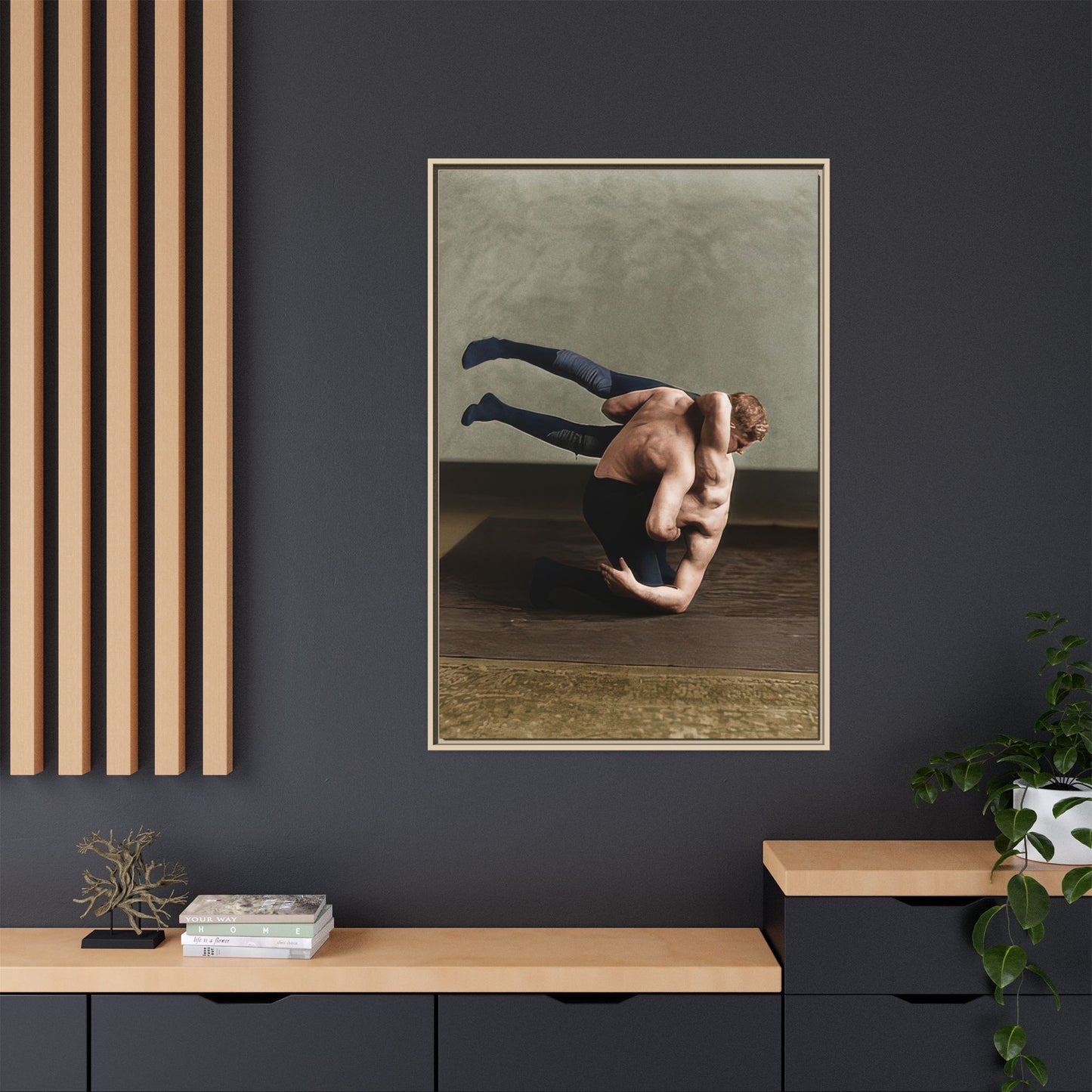 athlétisme 026 | Framed Vintage Photo - Matte Canvas