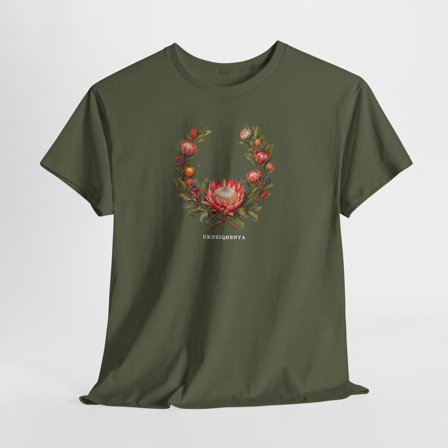 Ukuziqhenya King Protea Pride T-Shirt | South African Botanical LGBTQ+ Tee