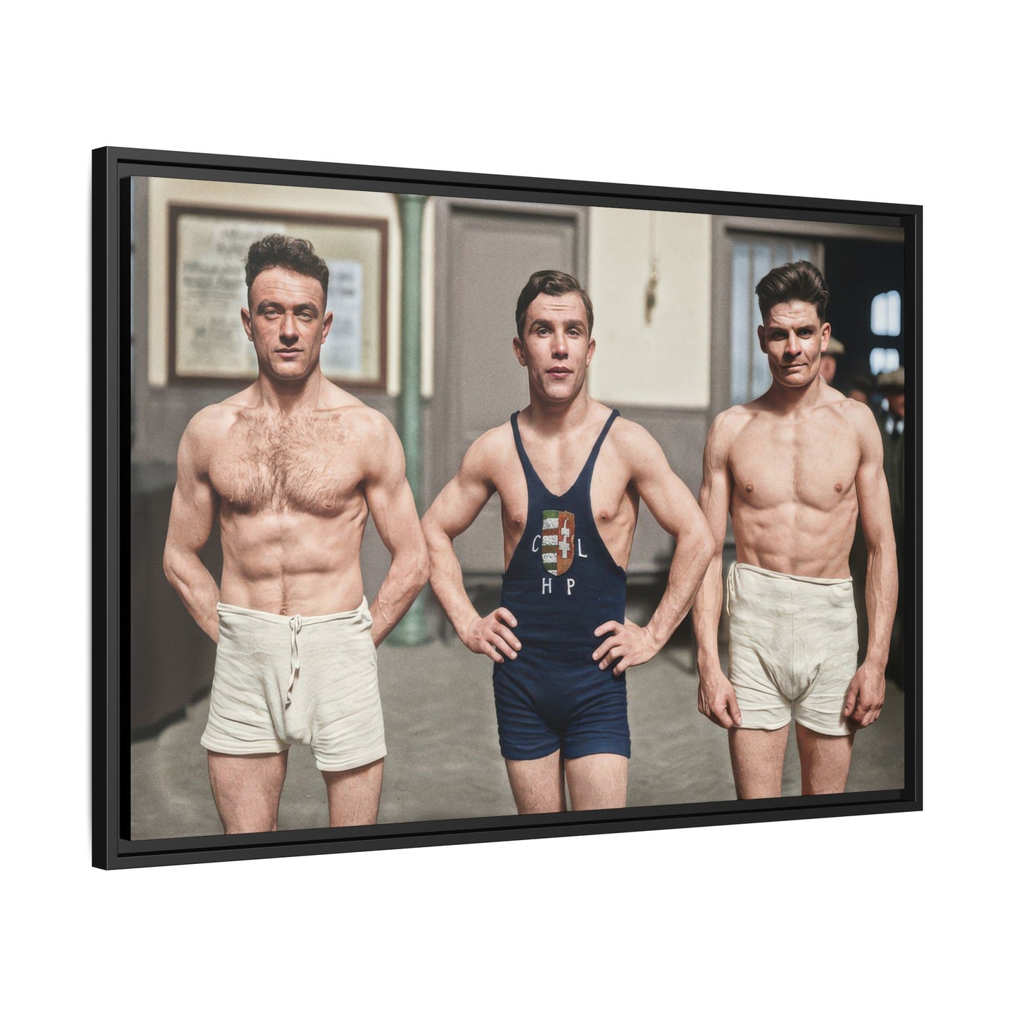 athlétisme 043 | Framed Vintage Photo - Matte Canvas