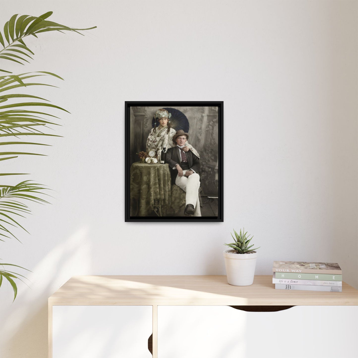 paire 009 | Framed Vintage Photo - Matte Canvas
