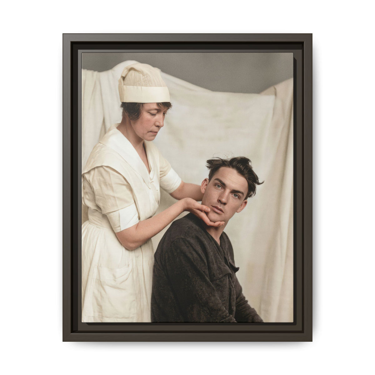 celibataire 021 | Framed Vintage Photo - Matte Canvas