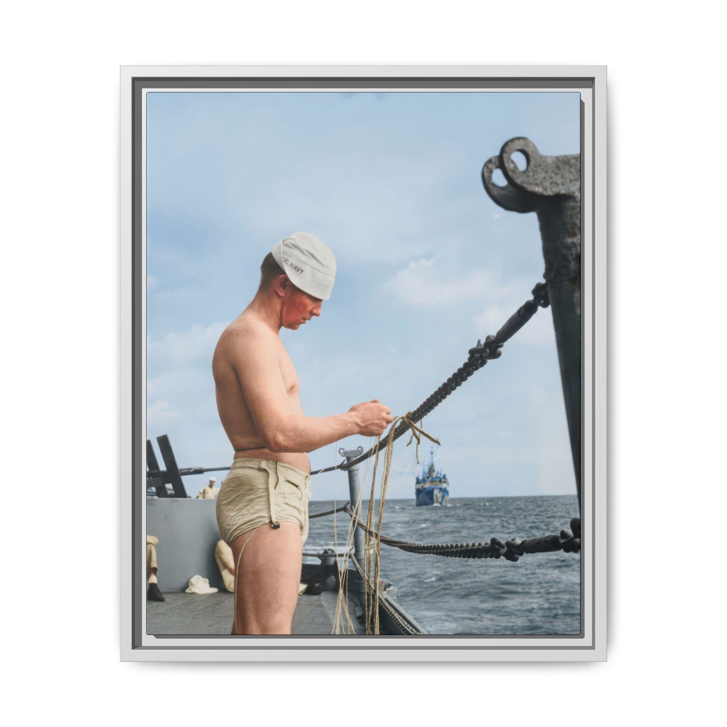 celibataire 043 | Framed Vintage Photo - Matte Canvas