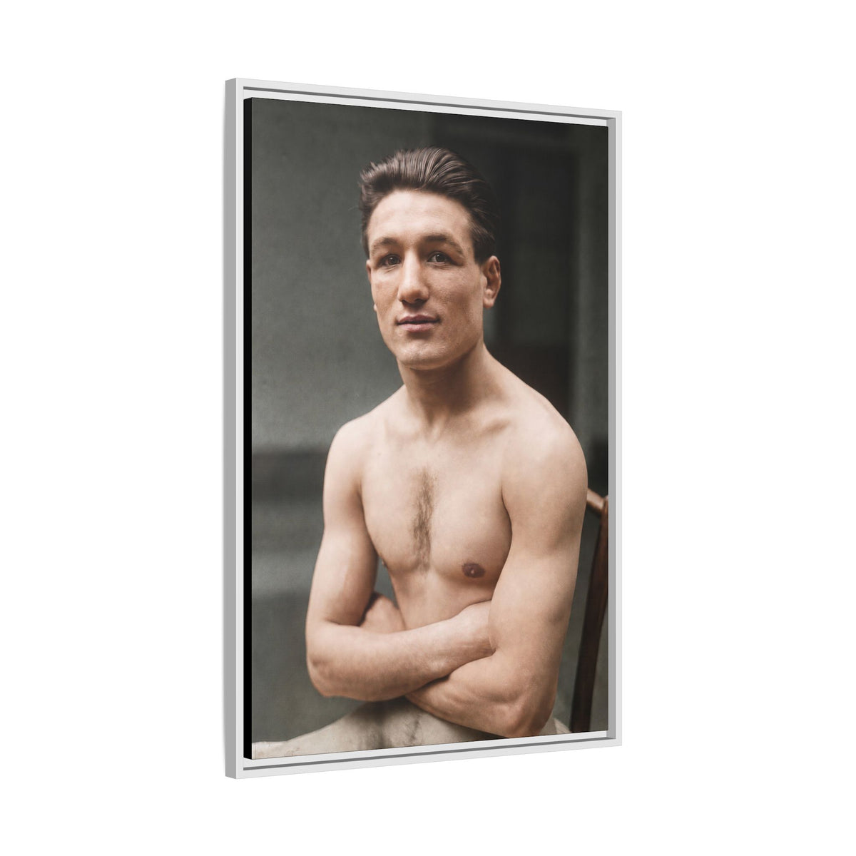 athlétisme 046 | Framed Vintage Photo - Matte Canvas