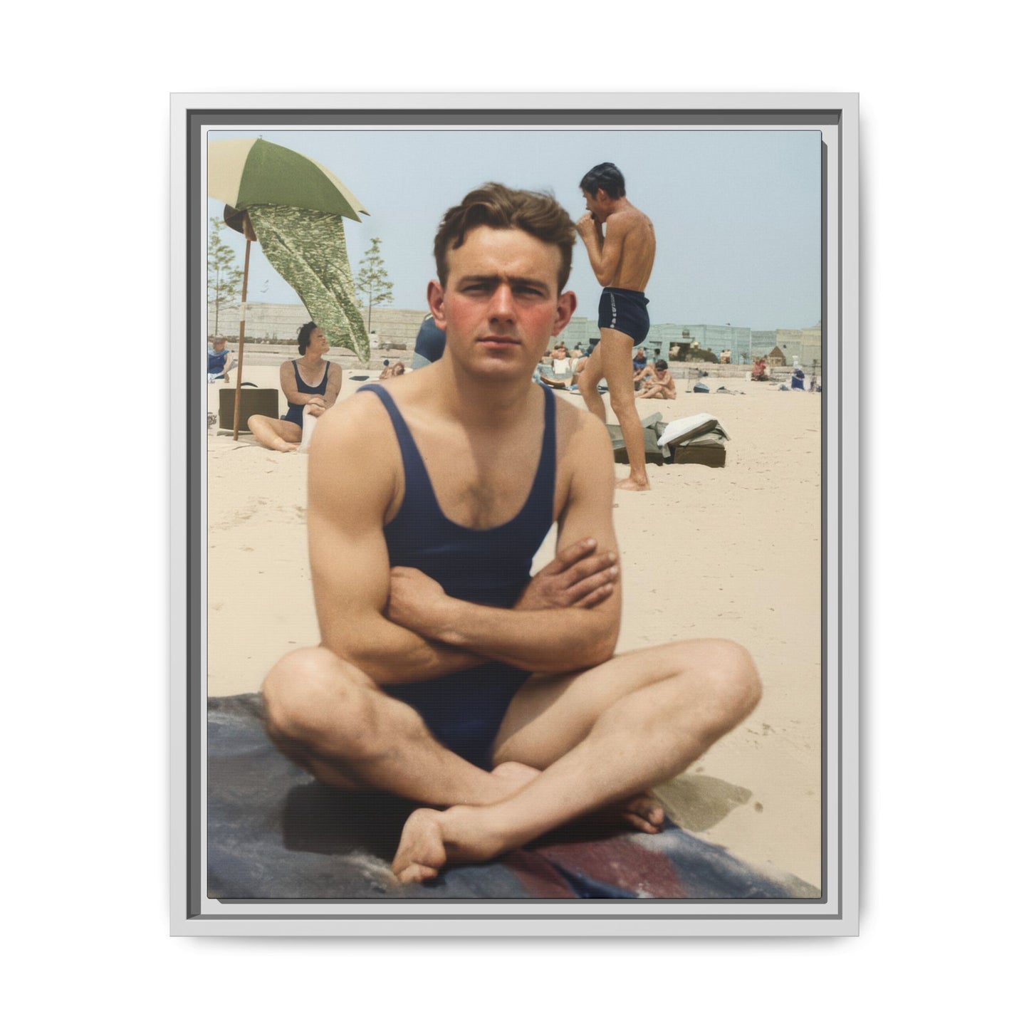 nager 047 | Framed Vintage Photo - Matte Canvas
